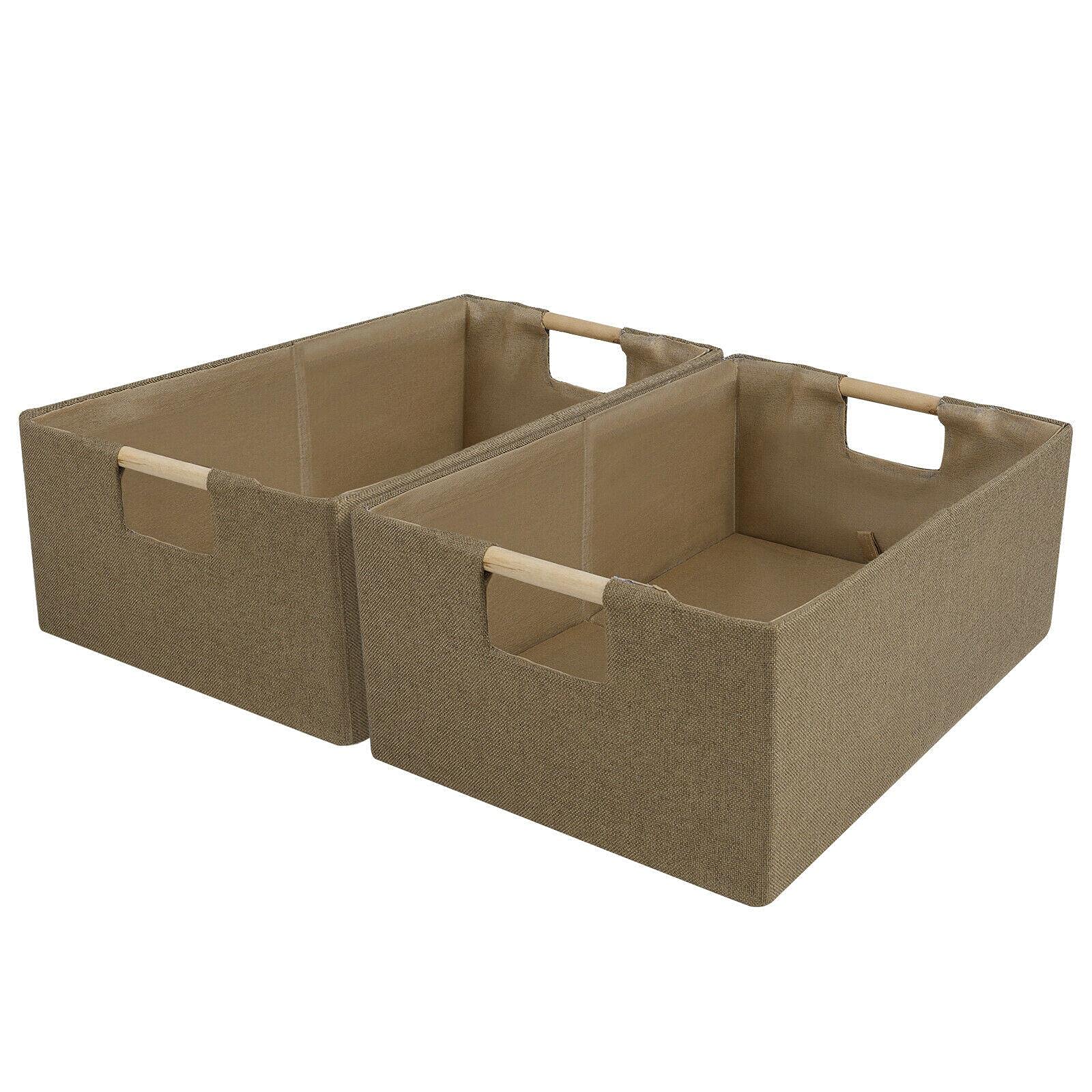 2/4 Pack Collapsible Storage Bins with Lids - Foldable Cube Organizer for Closet, Shelf, Bathroom, Bedroom & Laundry - Space Saving Plastic Storage Baskets (Perfect for Home, Office & Dorm Organization)