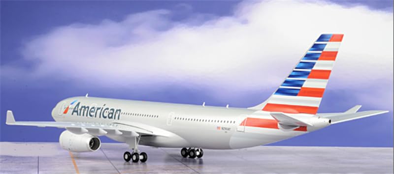 GeminiJets American Airlines A330-200 N290AY Diecast Aircraft Model 1/200 Scale with Display Stand - Limited Edition Collectible for Aviation Enthusiasts & Home Office Decor
