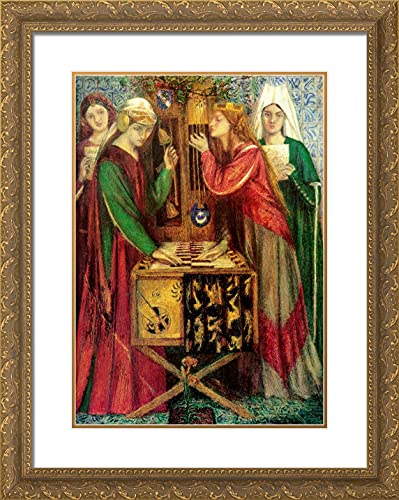 Gold Ornate Wood Frame with Double Matting