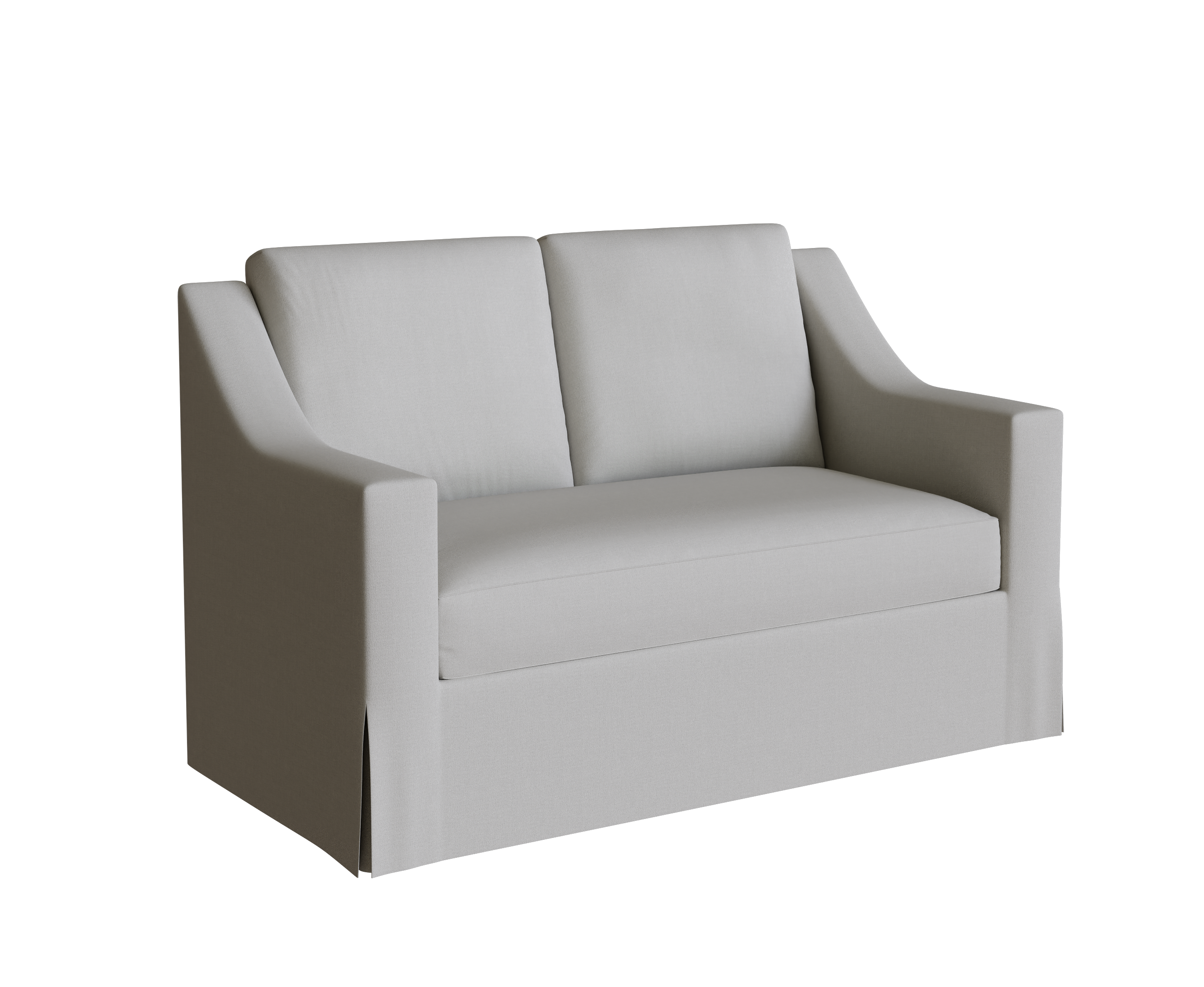 PB York Loveseat Slipcover - Slope Arm Design, 60