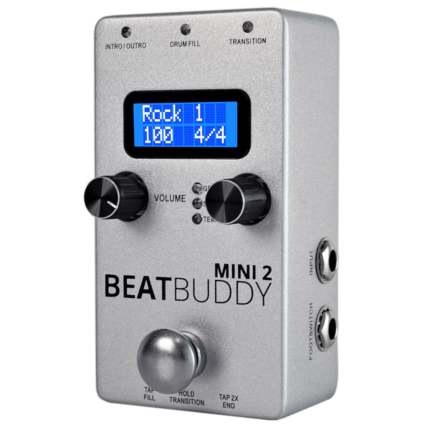 BeatBuddy MINI 2 Drum Machine Pedal - Hands-Free Guitar Effects Pedal for Live Performances & Music Practice | Perfect for Guitarists, Bassists & Solo Musicians