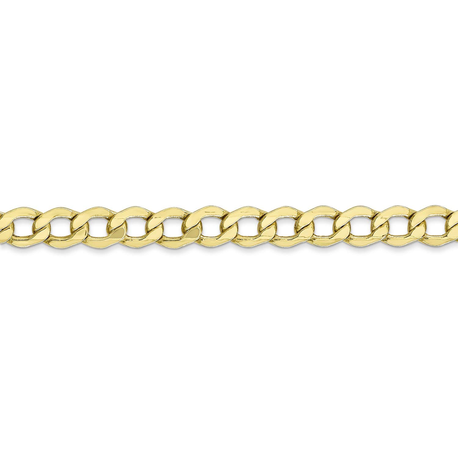 10K Yellow Gold Lightweight Curb Chain Necklace, Bracelet or Anklet - Elegant Jewelry for Women, Men & Teens - Perfect for Gifts, Parties, Weddings & Everyday Wear