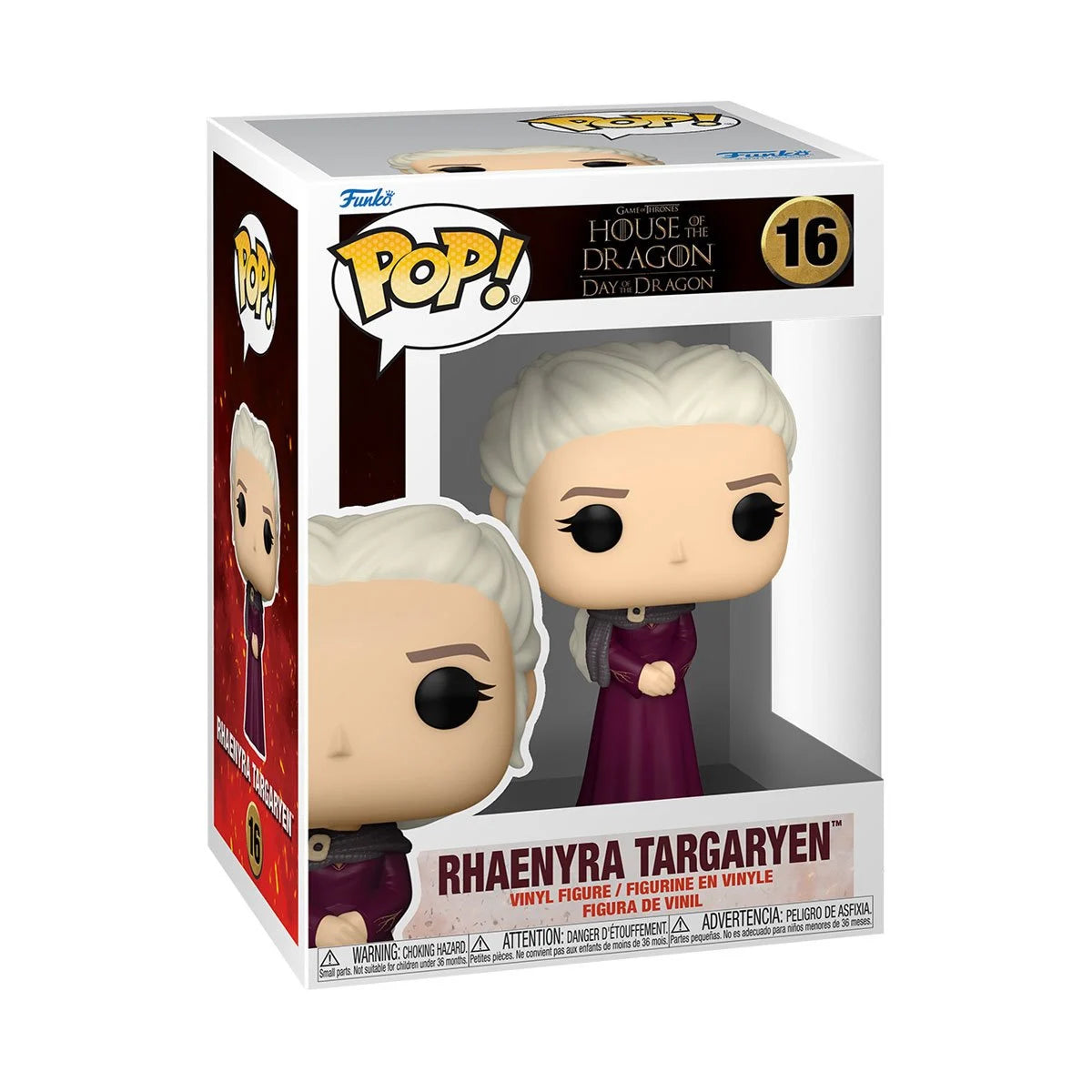 House of the Dragon Rhaenyra Targaryen Funko Pop! Vinyl Figure #16 - Collectible Game of Thrones Prequel Merchandise for Display & Gifting