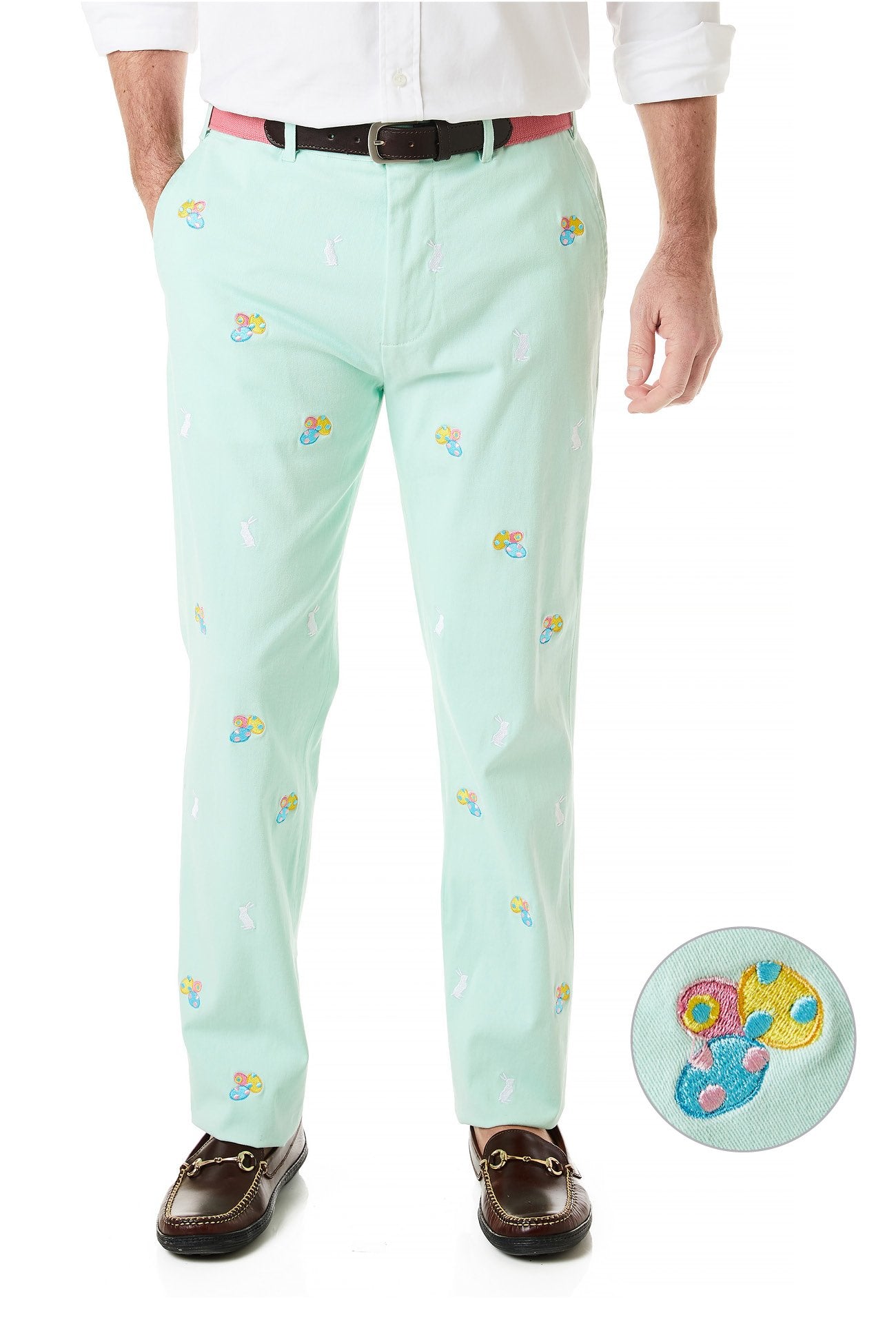 Stretch Twill Harbor Pants in Mint Green - Comfortable & Stylish Women's Casual Pants for Spring, Easter Egg Hunt & Bunny-Themed Parties
