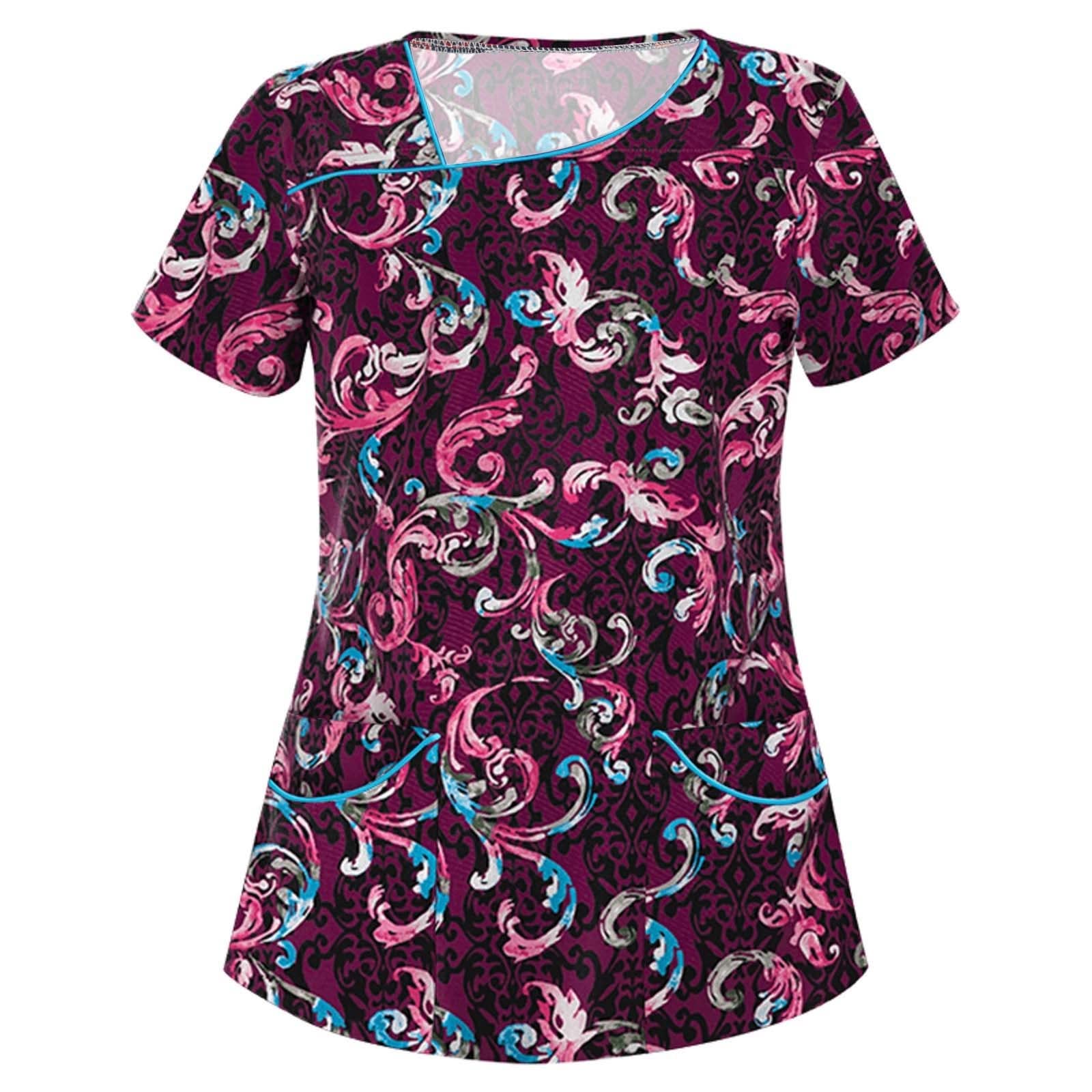 Women's Summer Fashion Short Sleeve Blouse - Comfortable Work Shirt & Casual Tops for Office, Travel & Daily Wear | Spring 2022 Collection
