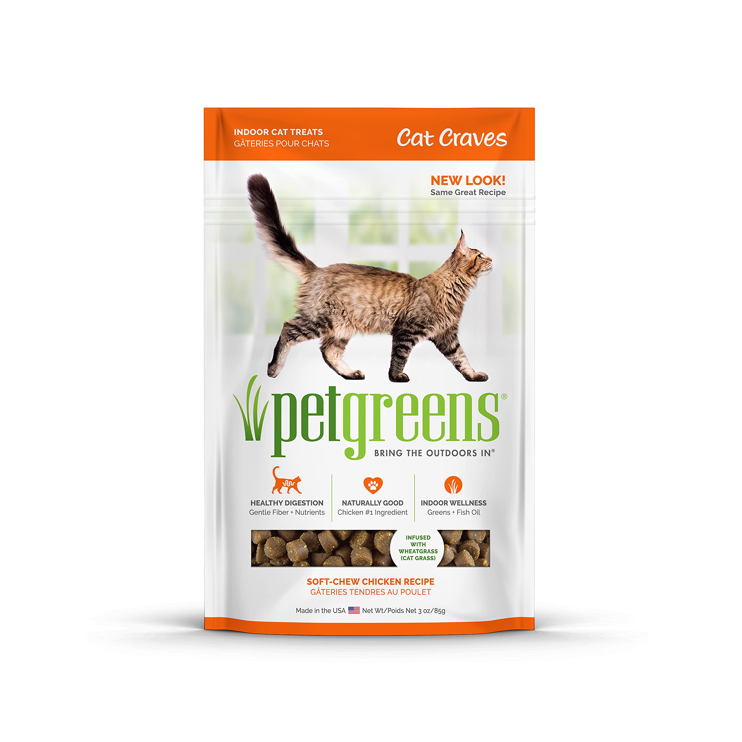 Pet Greens Semi-Moist Cat Treats - Delicious & Healthy Snacks for Cats - Perfect for Training, Rewards & Bonding with Your Feline Friend