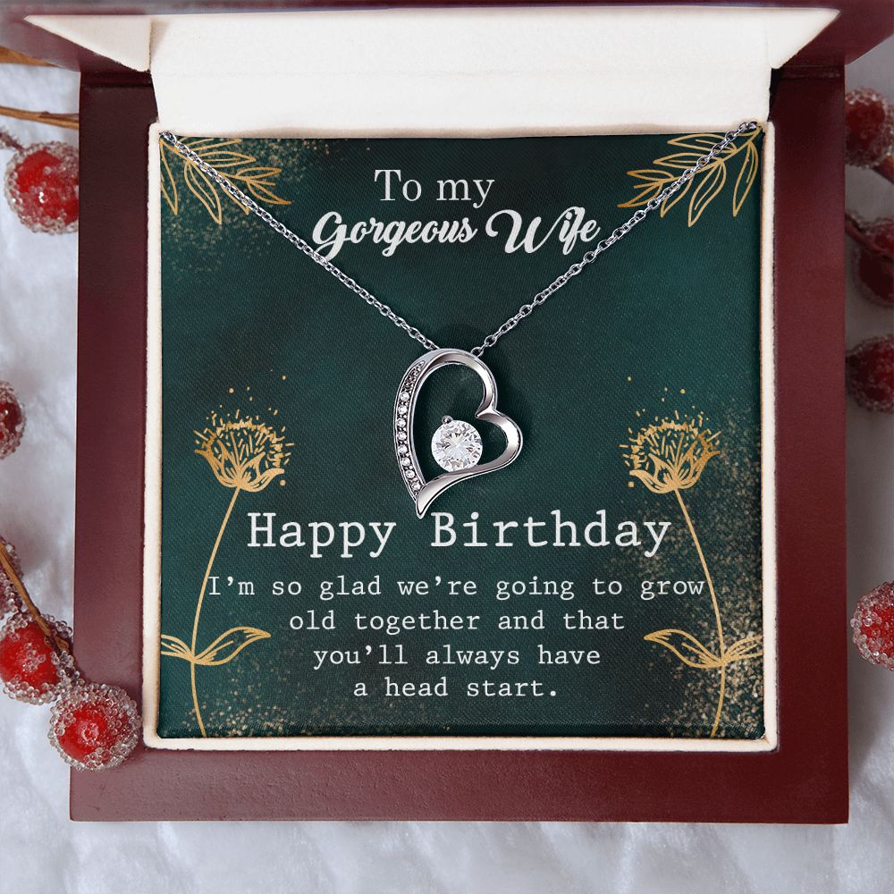 Forever Love Necklace for Women - Romantic Birthday & Anniversary Gift for Wife - Perfect for Valentine's Day, Wedding, or Special Occasions