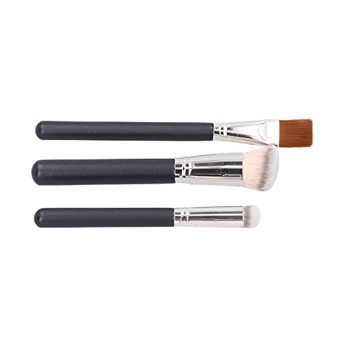 Professional Concealer Brush Set - 3 Pack Skin-Friendly Dense Makeup Brushes for Concealer & Foundation - Perfect for Makeup Artists & Beginners - Ideal for Daily Makeup & Contouring
