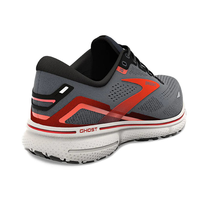 Brooks Men's Ghost 15 Running Shoes - Lightweight Cushioned Sneakers for Road Running & Jogging - D024 - Perfect for Marathon Training, Gym Workouts & Daily Walking