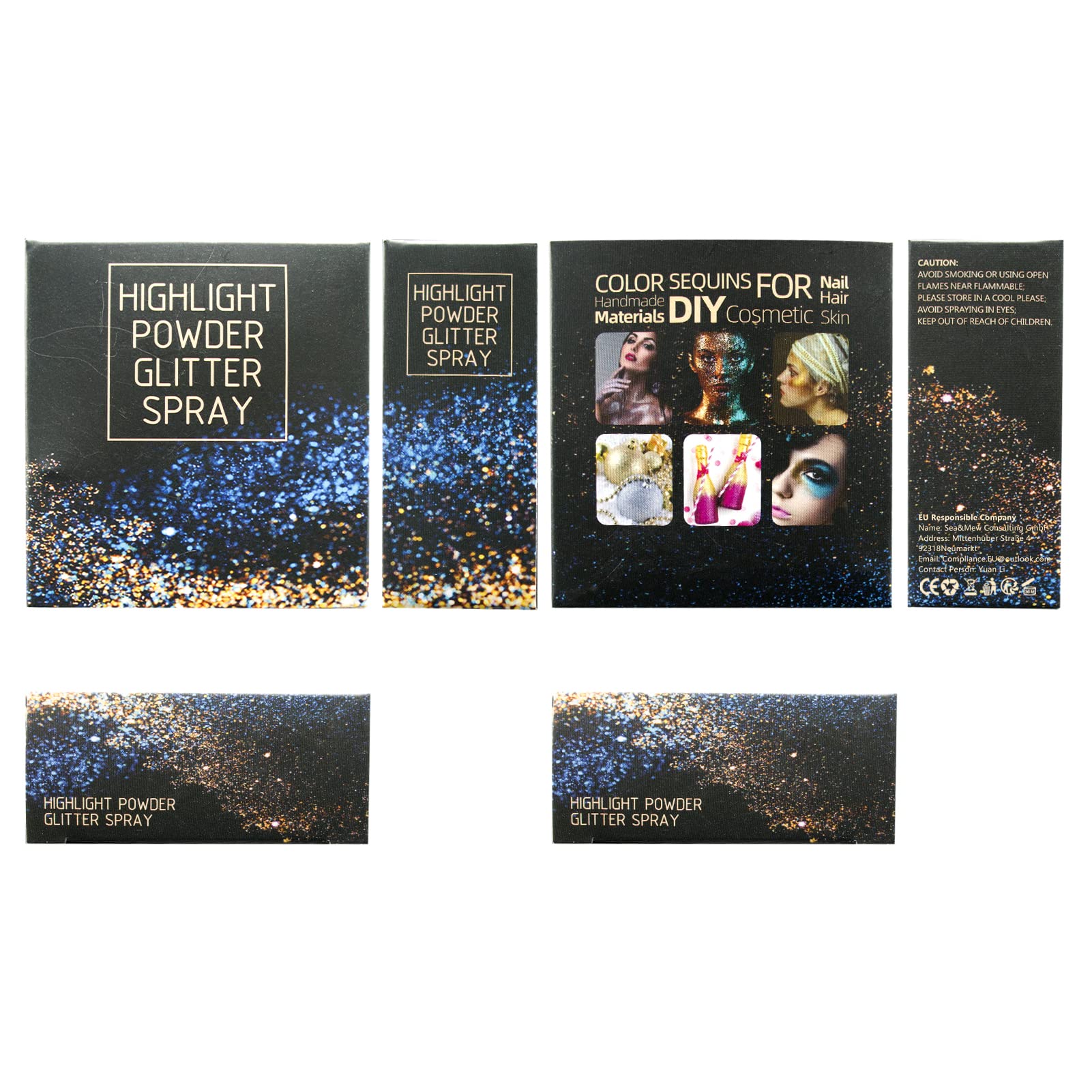Glitter Body & Hair Spray - Shimmering Cosmetic Glitter Powder for Face, Body & Makeup | Perfect for Parties, Festivals & Special Occasions
