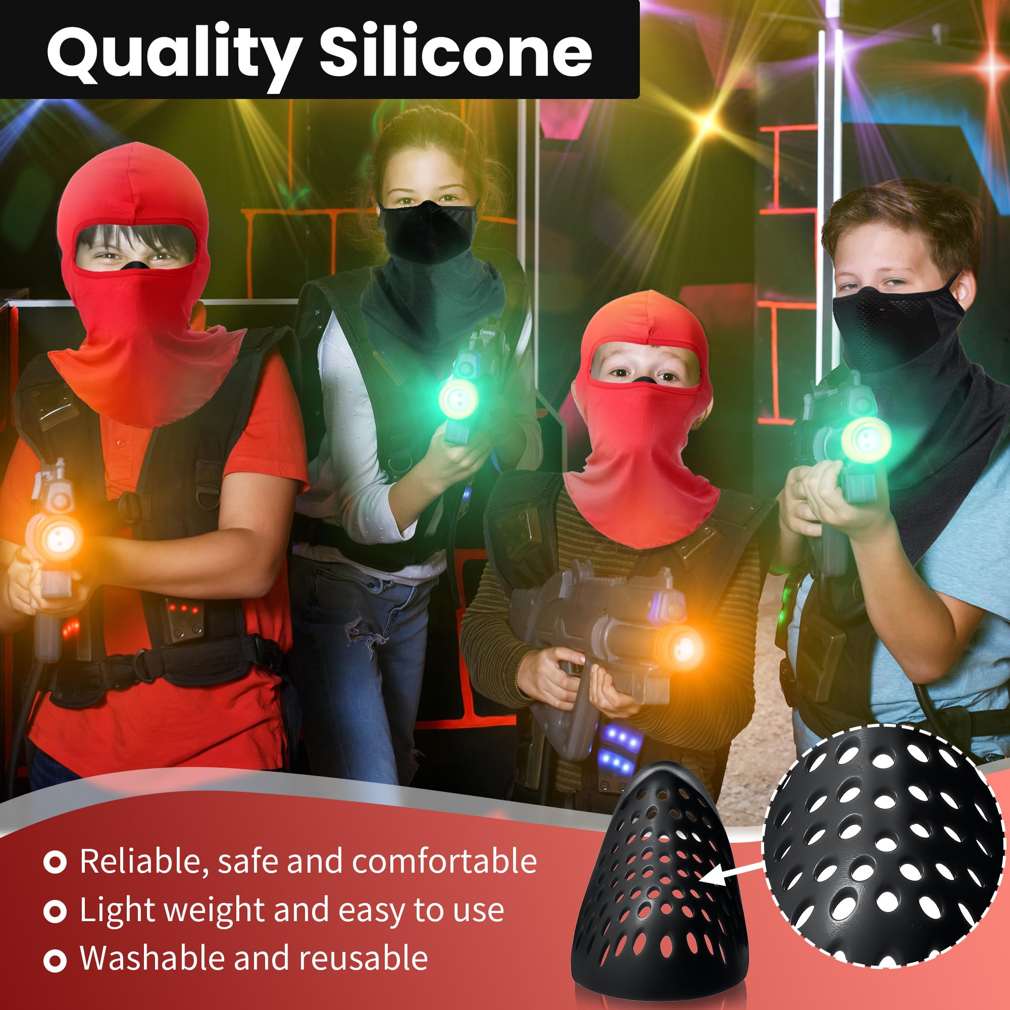 Dreyoo 3D Silicone Mask Inner Bracket - Breathable Face Support for Halloween Masks, Balaclavas, Airsoft & Paintball Protective Gear - Perfect for Cosplay, Sports & Outdoor Activities