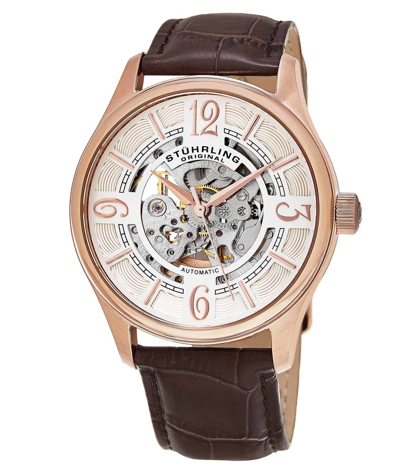 Automatic 42mm Skeleton Watch M14569 & K7856P - Stylish Mechanical Timepiece for Men, Perfect for Business, Formal Events and Everyday Wear