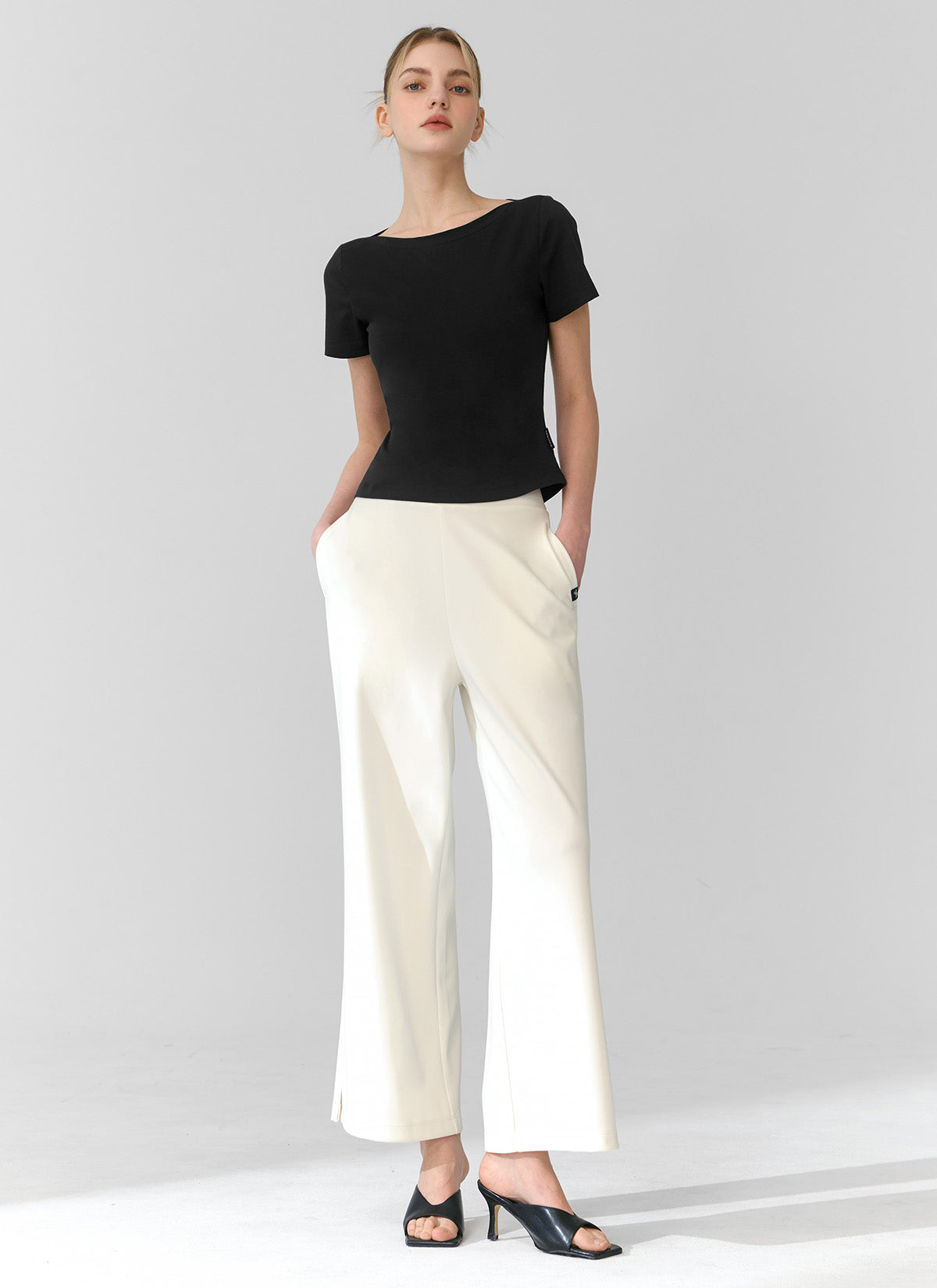 Free Motion Slit Wide Leg Pants for Women - Comfortable Stretchy Lounge Pants for Yoga, Running & Casual Wear