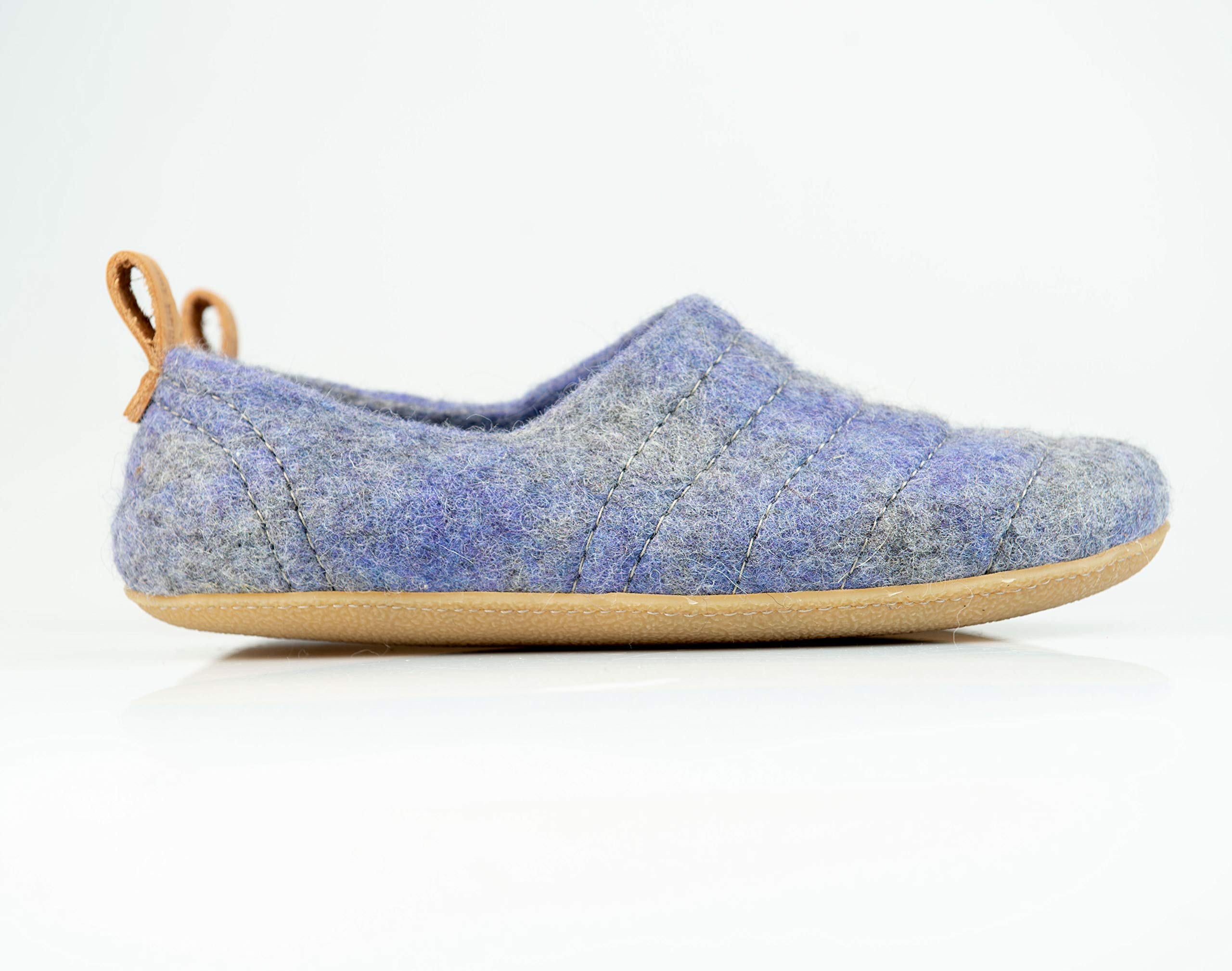 Cozy Natural Wool Slippers for Men - Warm Winter House Shoes with Non-Slip Sole - Perfect Gift for Dad, Father's Day & Christmas - Ideal for Indoor Comfort, Lounge Wear & Relaxation at Home