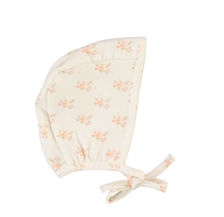 BEBE ORGANIC AURELE Baby Bonnet (Newborn to 6 Months) - Soft Cotton Beanie for Infants, Perfect for Newborn Photoshoots, Outdoor Protection & Gift Giving