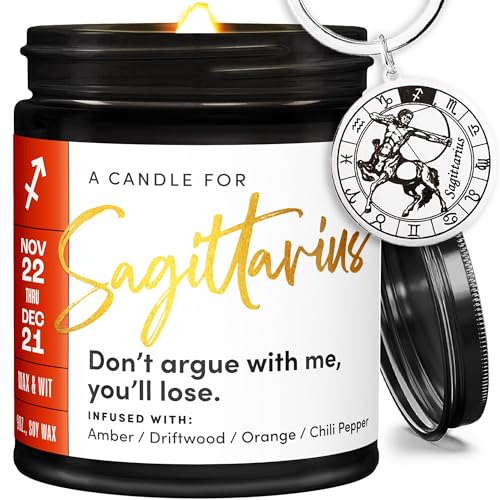 Sagittarius Candle w/Charm