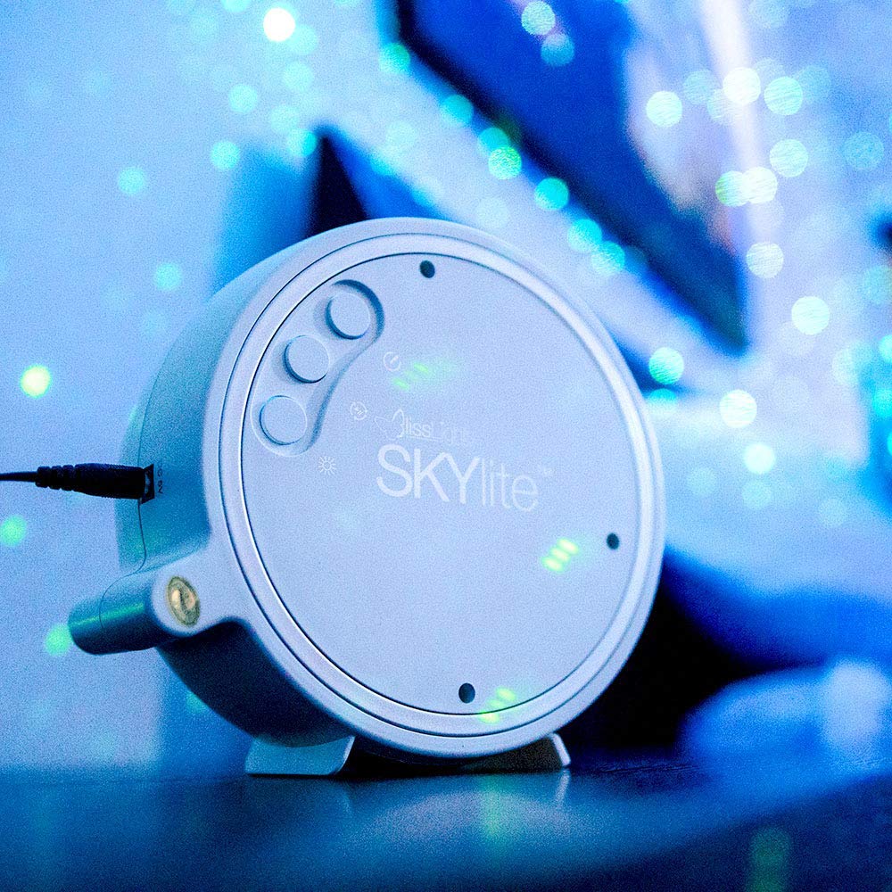 BlissLights Sky Lite 2.0 - Galaxy Projector with LED Nebula Cloud & Green Stars - Blue Clouds & White Light for Bedroom, Home Theater, Party Decor, Relaxation & Meditation