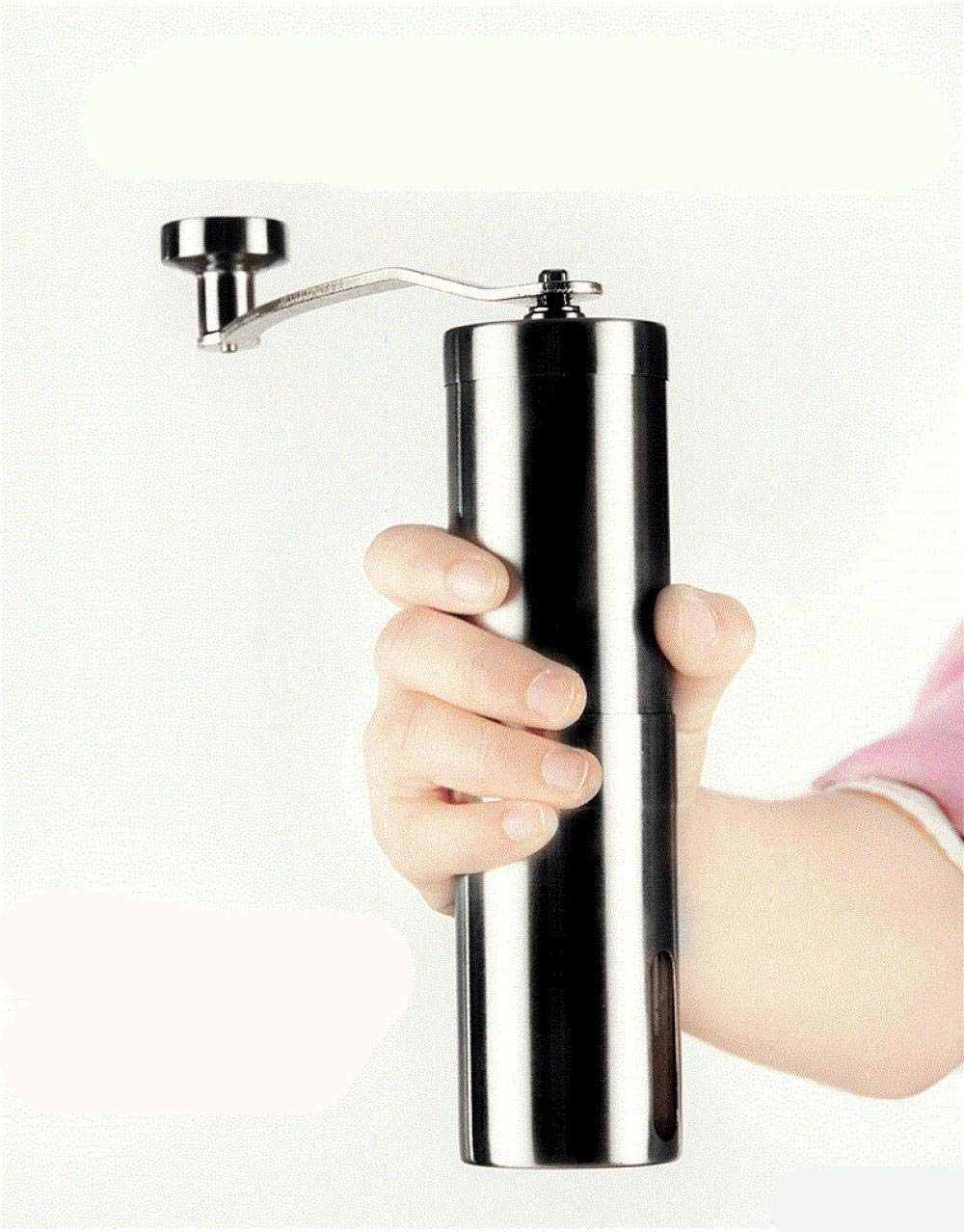 Premium Manual Coffee Grinder - Portable Hand Crank Burr Mill with Adjustable Settings for Espresso, French Press & Pour Over - Perfect for Camping, Travel & Home Brewing