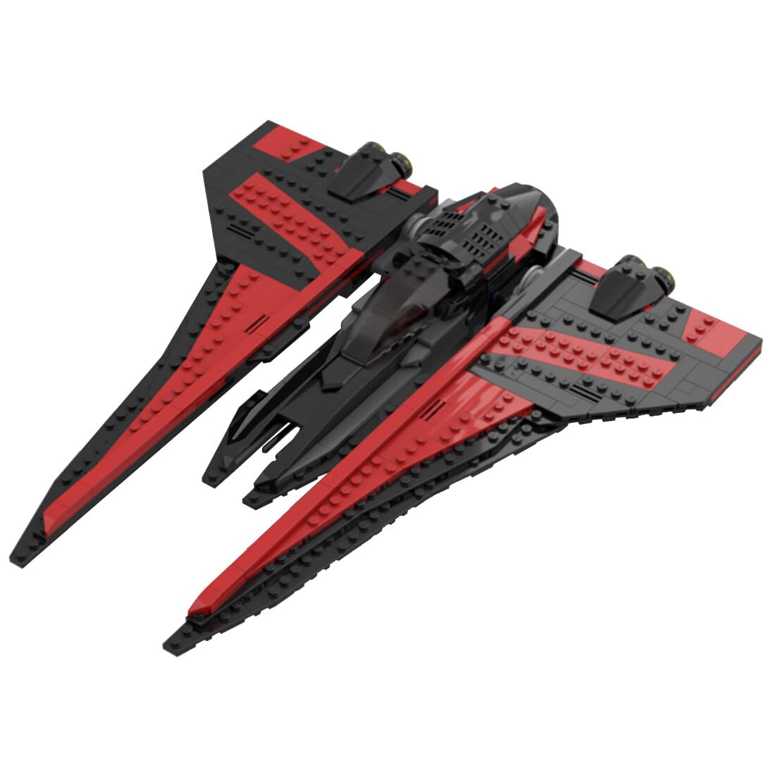 WW2 Space Fighter Cruiser Building Kit - 425Pcs Sci-Fi Spaceship Model Set Compatible with Lego Star Wars | Creative Play, STEM Learning & Collector's Display