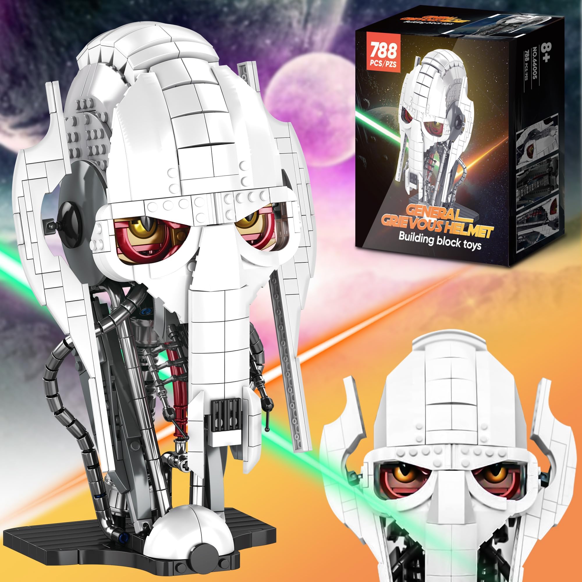General Helmet Building Set - 788pcs Classic Construction Blocks for Kids & Fans, DIY Model Kit for Home Decor & Gift - Perfect for STEM Learning, Creative Play & Collector Displays