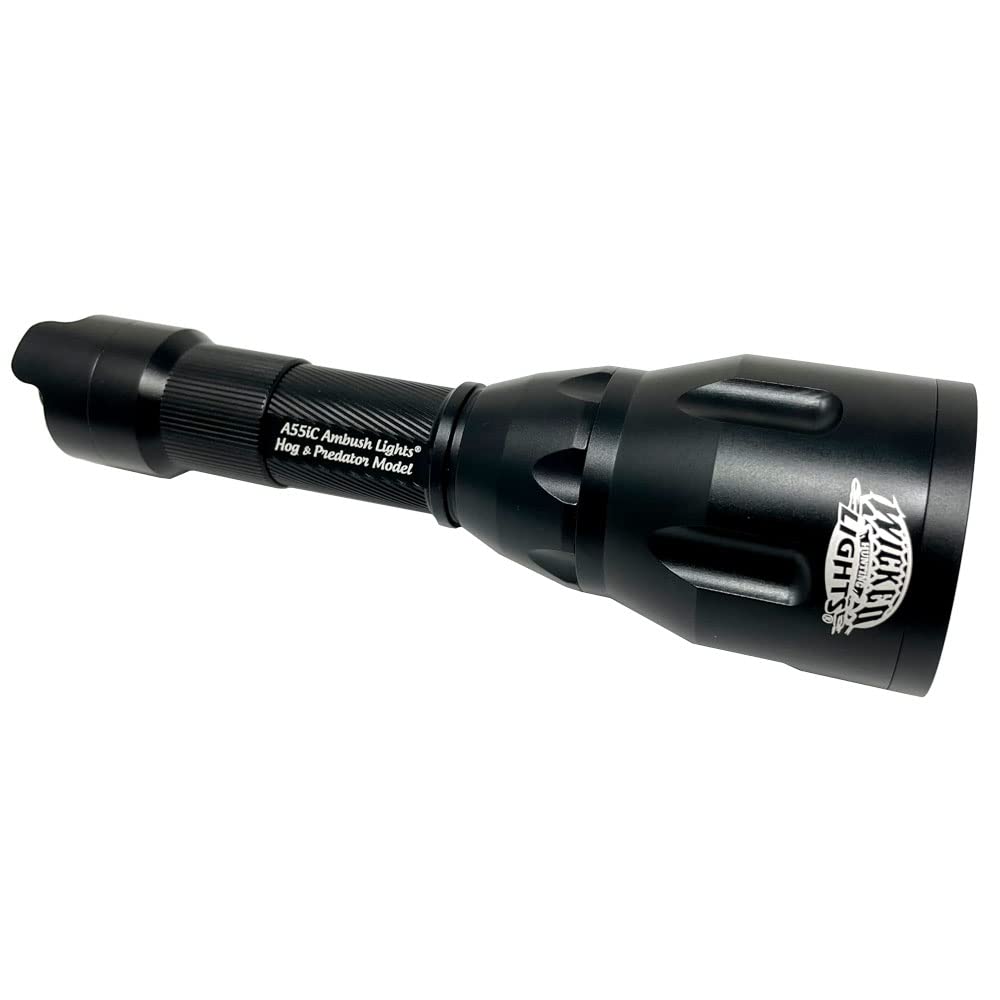 Wicked Lights A55iC Red Night Hunting Light Kit - Coyote, Fox, Bobcat & Hog Hunting Light for Predator Control | Perfect for Night Vision, Varmint Hunting & Wildlife Observation