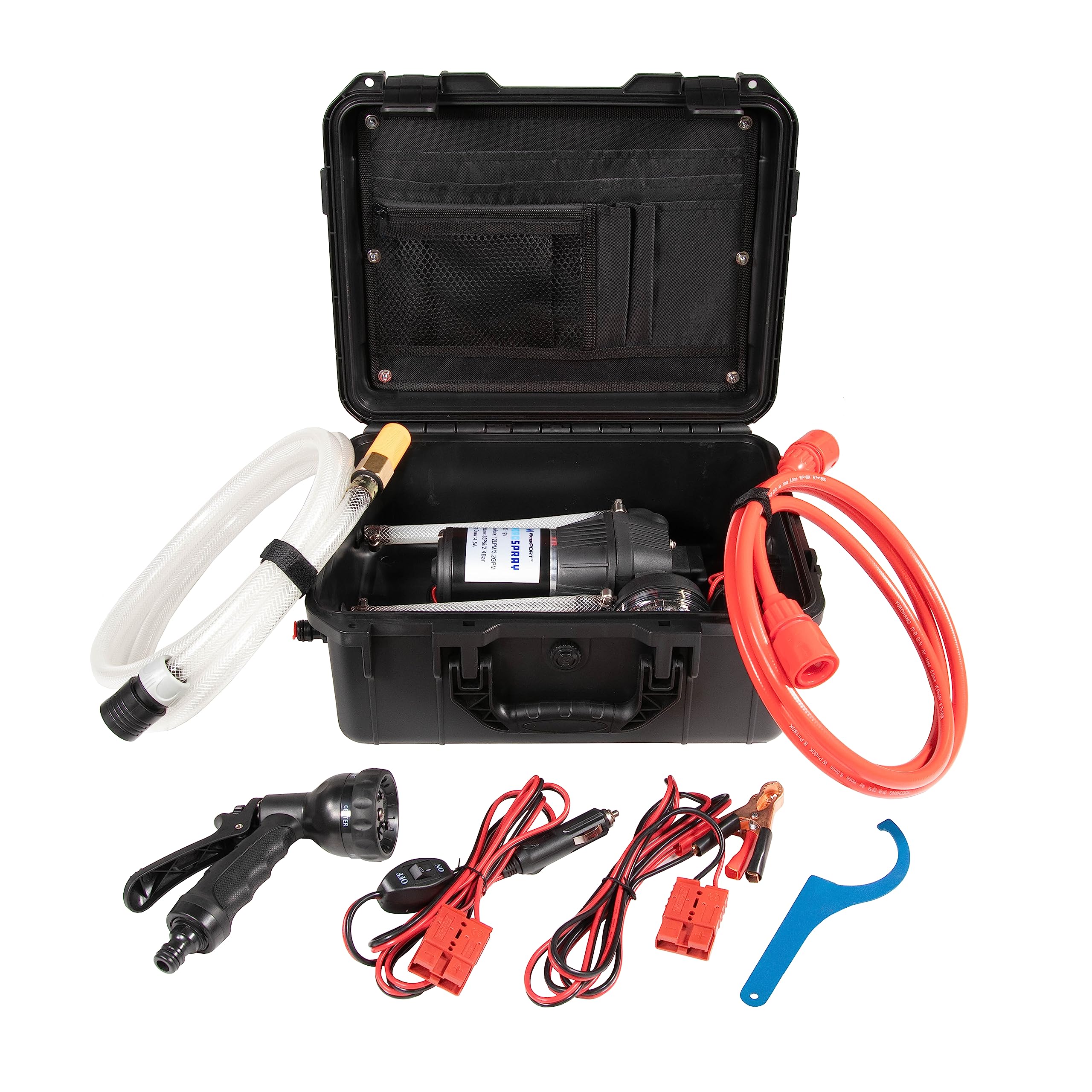 WaterPORT HydroSpray 12V Electric Shower Pump - Portable Water Tank Pump for Camping, Overlanding & Outdoor Adventures - Perfect for RVs, Boats & Emergency Water Supply