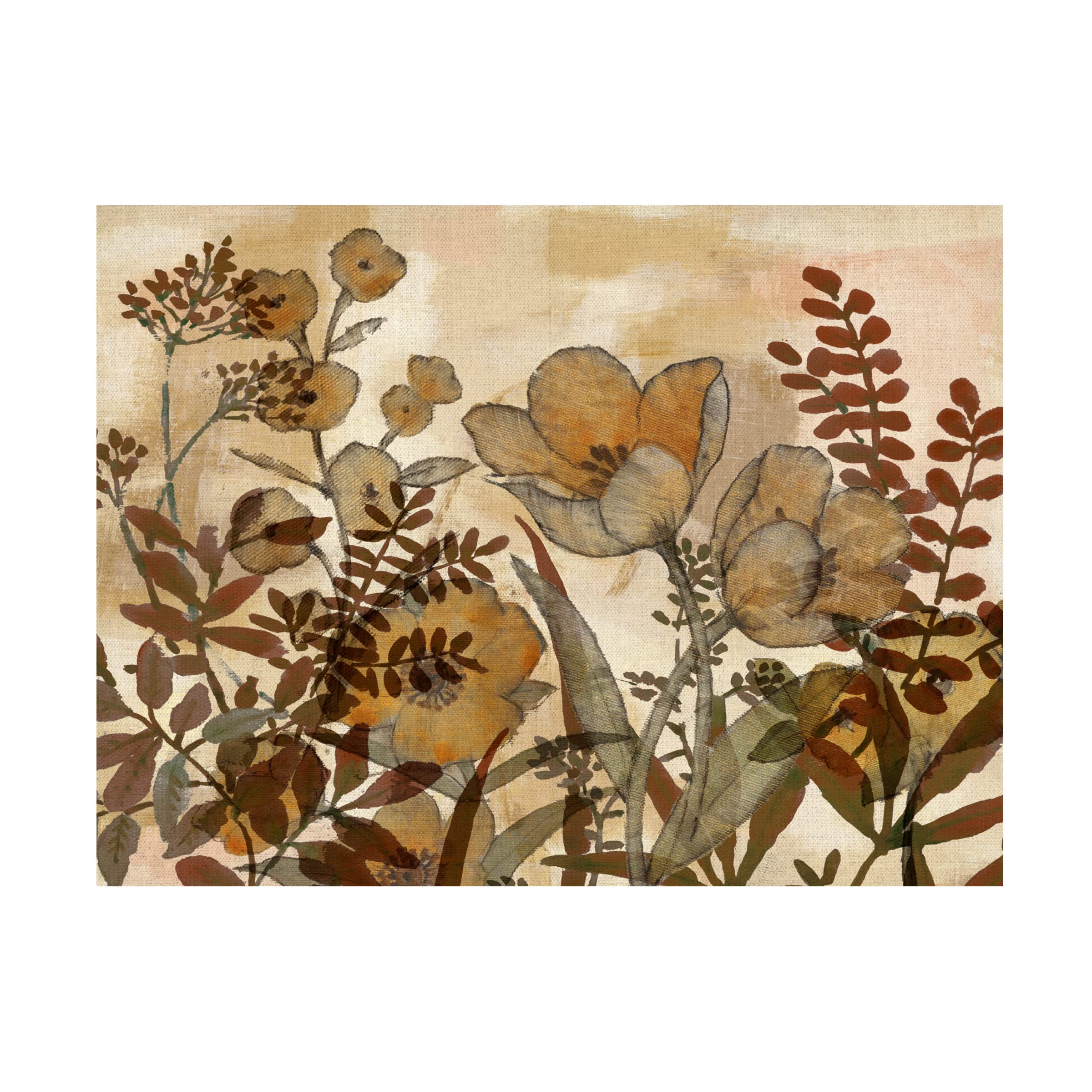Trademark Fine Art 'Sienna Arrangement IV' Canvas Wall Art Print by Studio W - Modern Abstract Painting for Living Room, Bedroom & Office Decor
