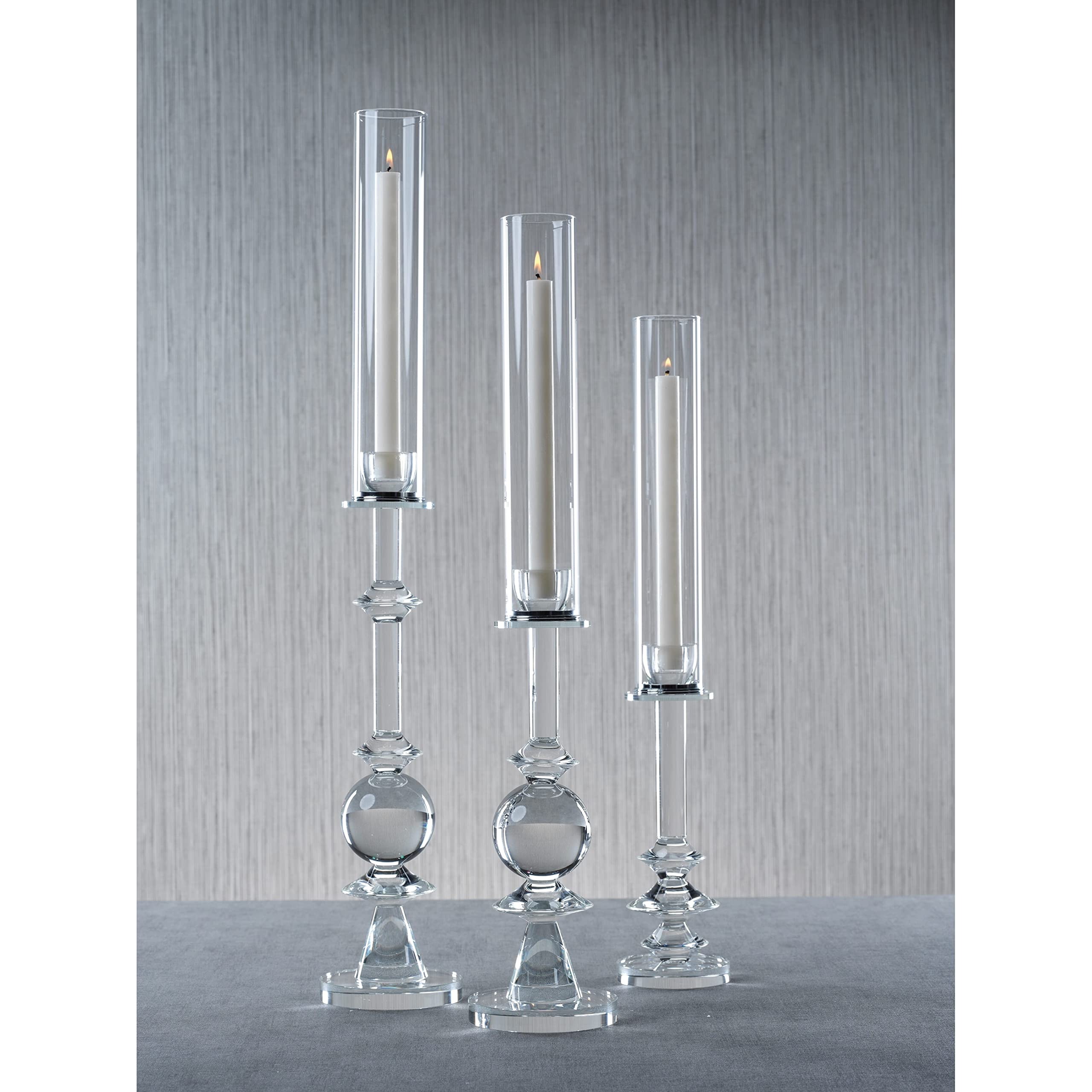 Zodax Vadim Crystal Glass Candle Holder - 22.5