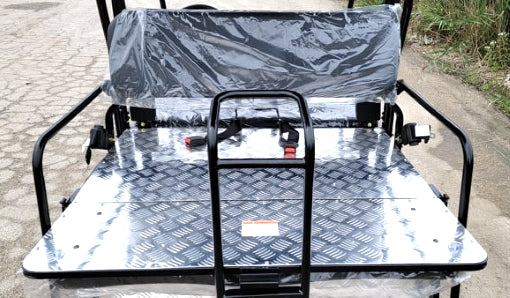 200cc UTV with Snow Plow - Gas-Powered ATV Golf Cart Utility Vehicle | Snow Master GVX in Blue | Ideal for Snow Removal, Farm Work & Off-Road Adventures