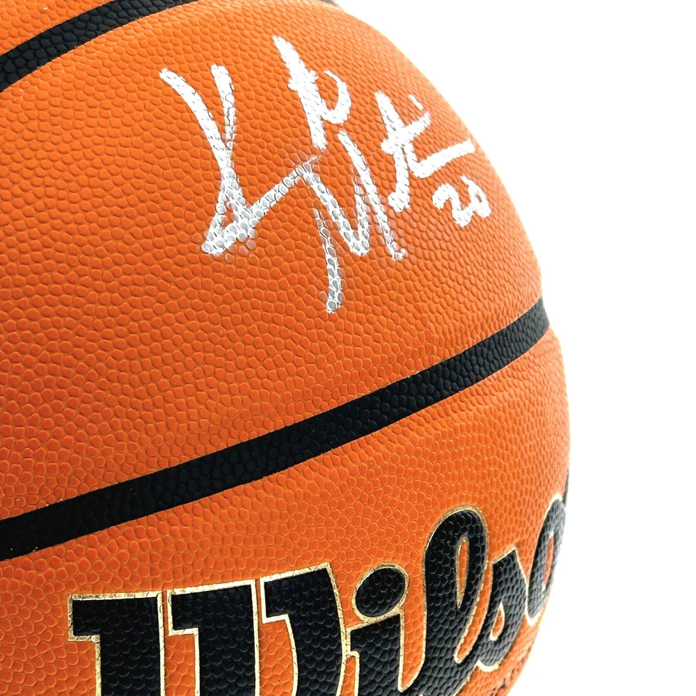 Kate Martin Signed Wilson Basketball - Las Vegas Aces & Iowa Hawkeyes Autograph with COA - Perfect for Sports Memorabilia Collectors and Fans