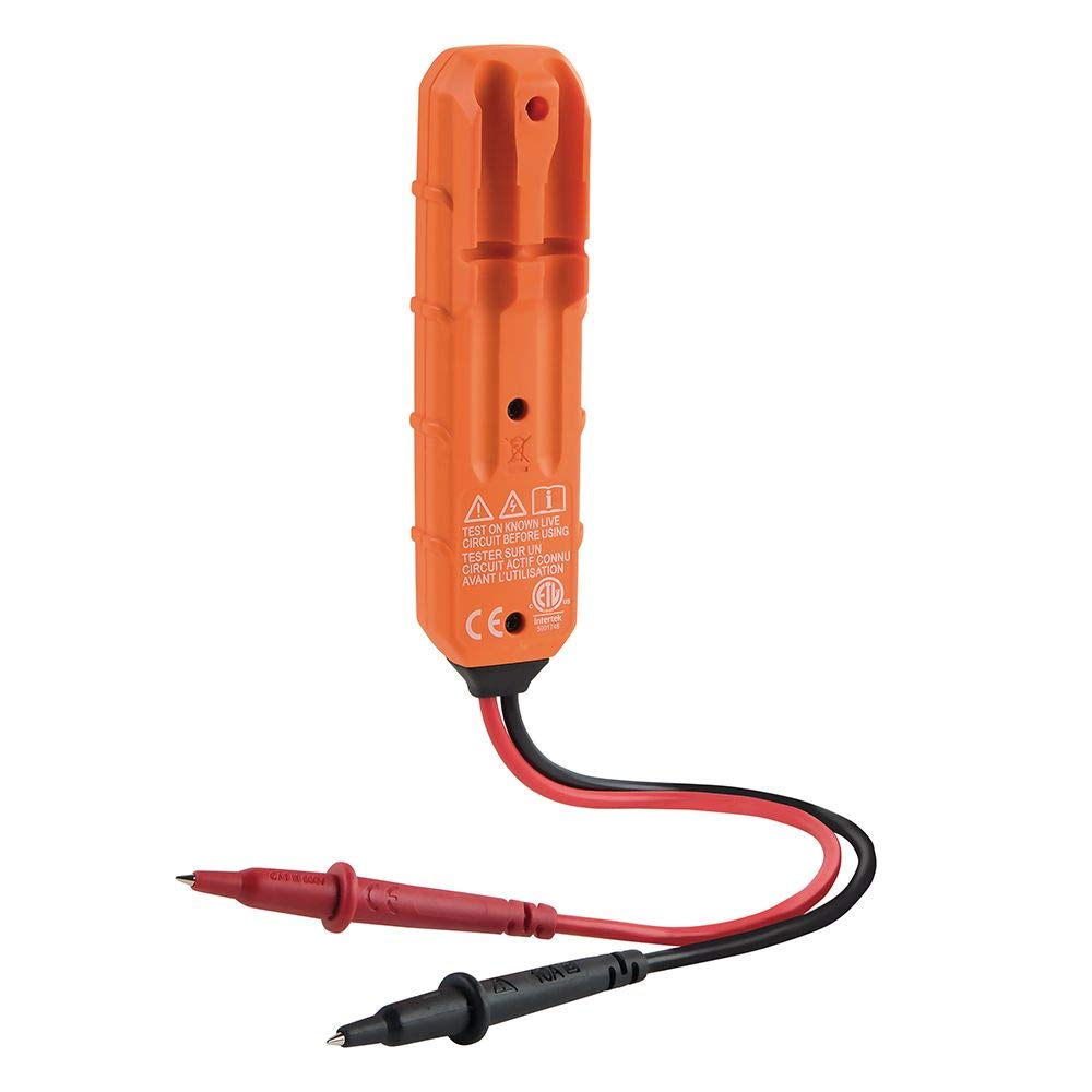 Klein Tools ET45 Voltage Tester - AC/DC Voltage Detector Pen, Non-Contact Electrical Tester with LED Light, Battery-Free for Home, Electrician & DIY Projects