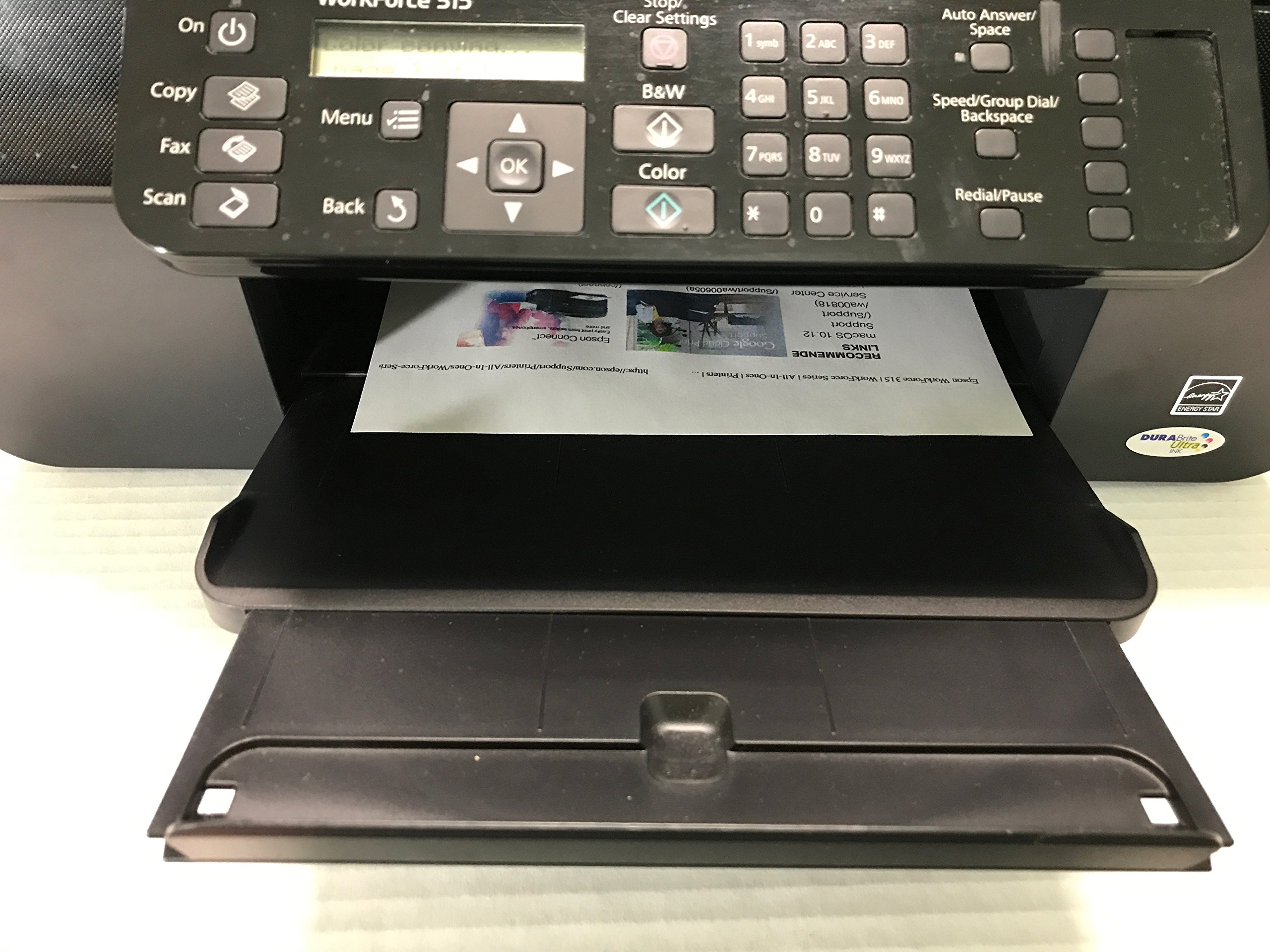 Epson WorkForce 315 Wireless All-in-One Inkjet Printer with Scanner, Copier & Fax - Perfect for Home Office & Small Business Printing Needs