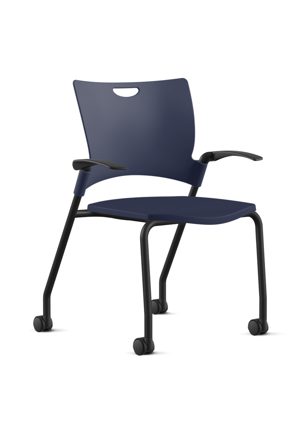 Ergonomic 9 to 5 BELLA All-Plastic Swivel Tilt Training Chair (1315GT) - Perfect for Office, Home Study & Computer Workstations