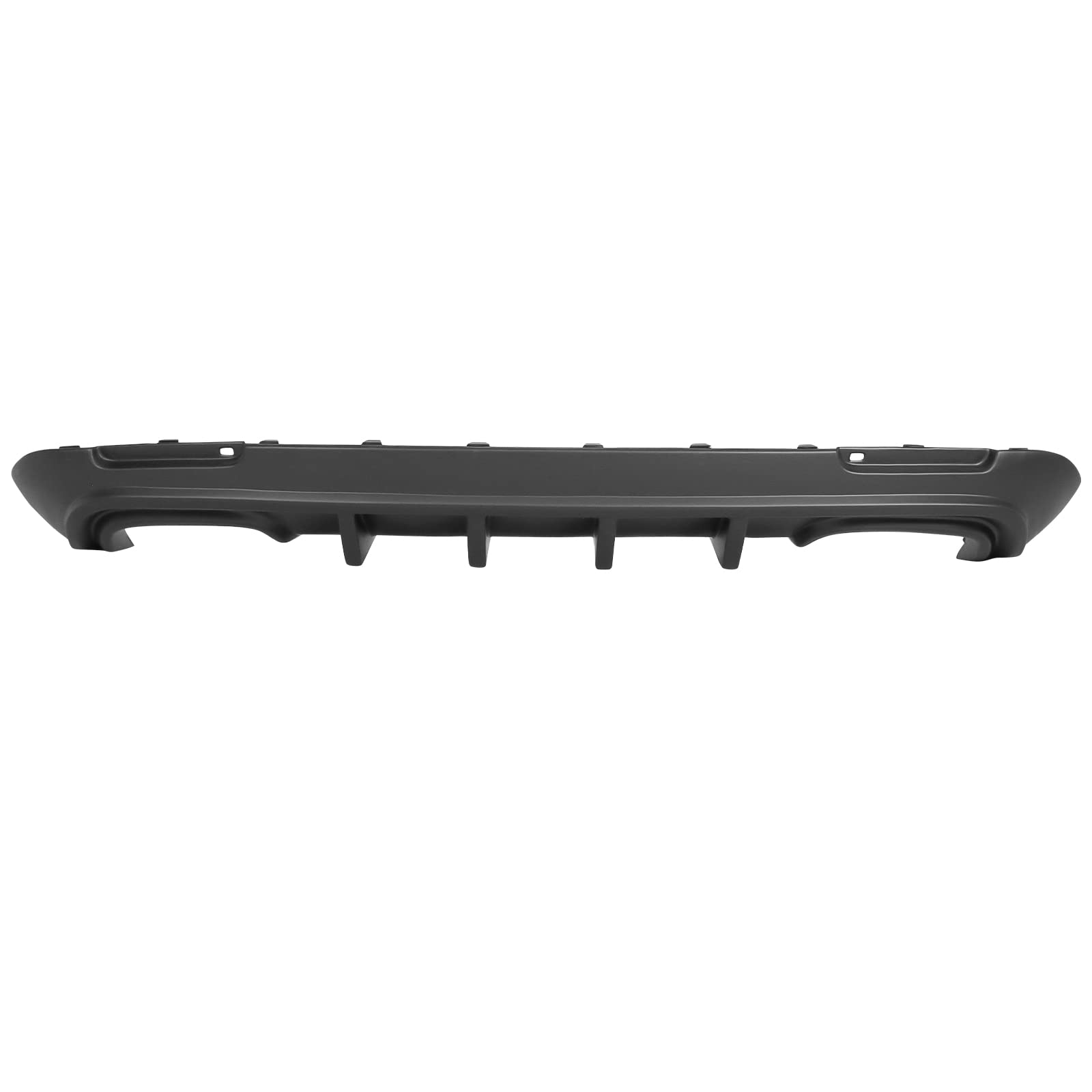IKON MOTORSPORTS Rear Bumper Diffuser for 2015-2022 Dodge Challenger | Unpainted Black PP Lip Spoiler | Aggressive Styling Upgrade for Street & Track Performance