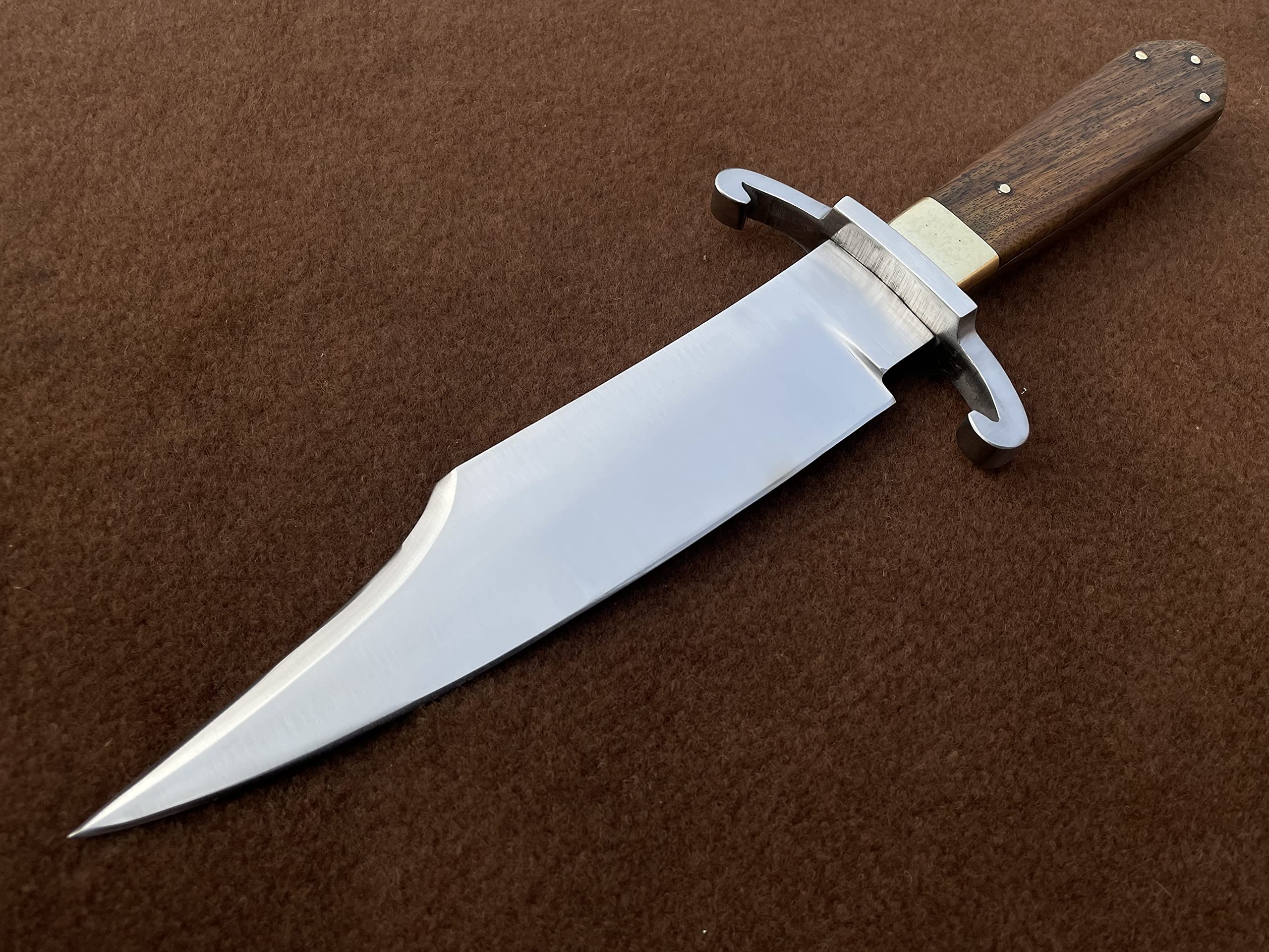 SUFI Coffin Bowie Knife - Handmade 5160 Spring Steel Hunting & Tactical Fixed Blade Knife | Historical Replica | Perfect Outdoor Survival, Camping & Birthday Gift | Durable White Blade for Collectors & Enthusiasts