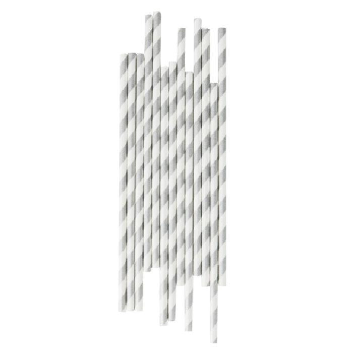 Eco-Friendly Classic Striped Paper Straws - Biodegradable Drinking Straws for Parties, Weddings & Home Use