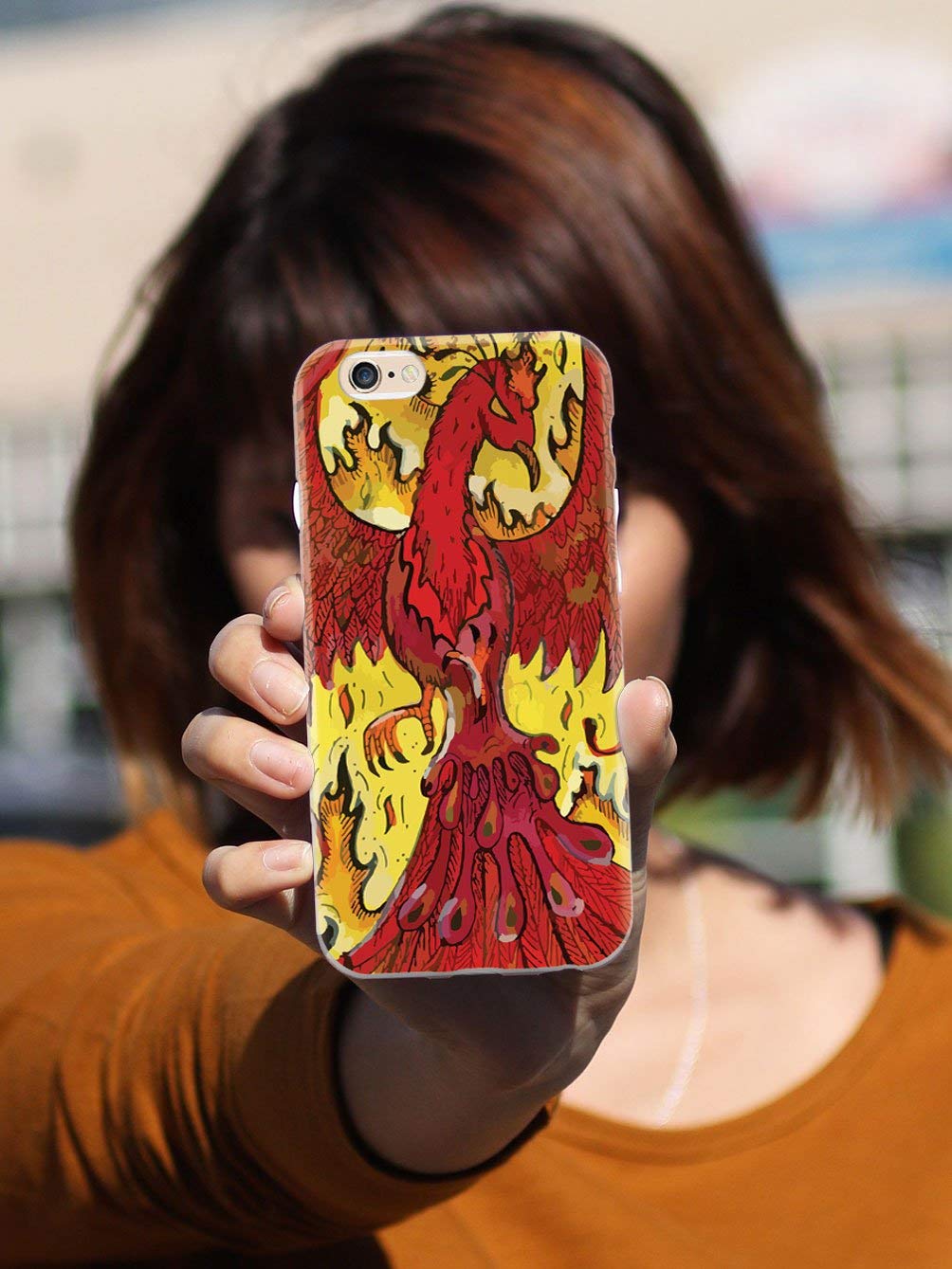 Phoenix 3D Textured Protective Phone Case for Apple iPhone X/Xs - Shockproof & Slim Design - Perfect for Daily Use, Travel & Outdoor Activities