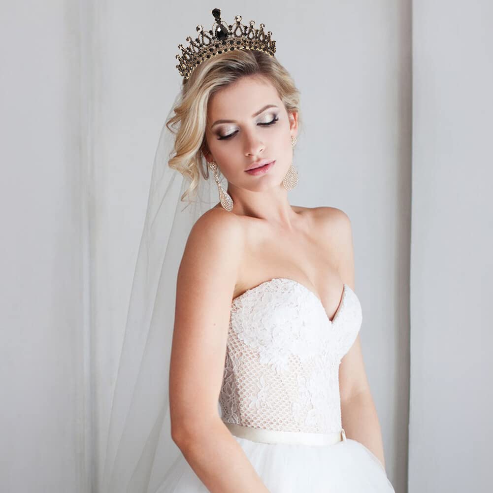 Sparkling Crystal Wedding Tiara for Women - Elegant Rhinestone Bridal Crown Headband for Princess, Queen & Girls | Perfect for Weddings, Parties, Halloween & Banquets | Royal Hair Accessory for Brides & Special Occasions