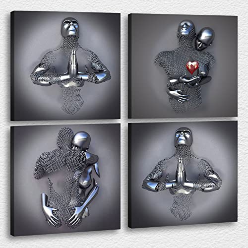 4 Piece 3d Canvas Print-25