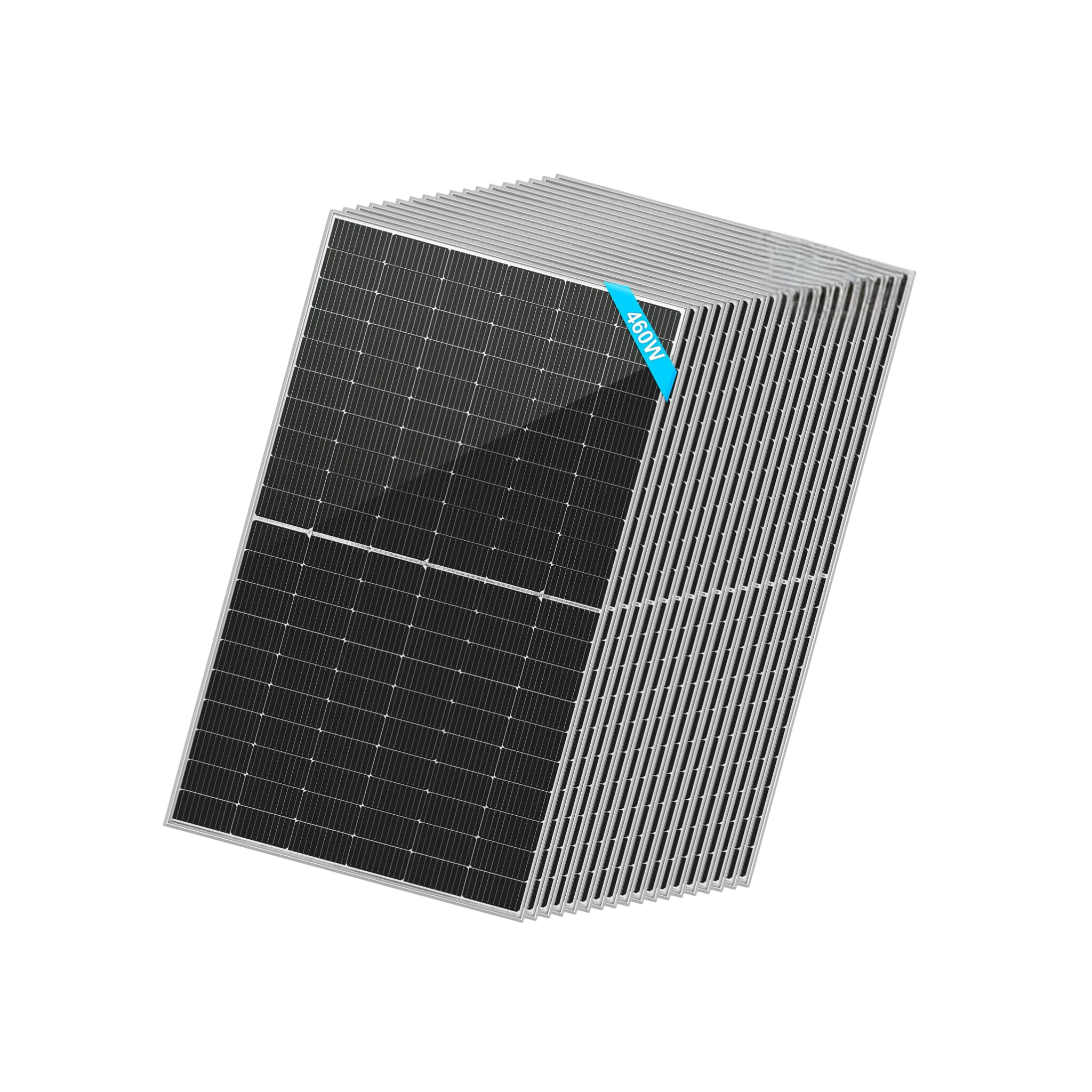 SunGoldPower 460 Watt Bifacial PERC Solar Panel - High Efficiency Monocrystalline Module for Home & Commercial Use | SG-460WBG | Ideal for Rooftop, Ground Mount & Off-Grid Solar Systems