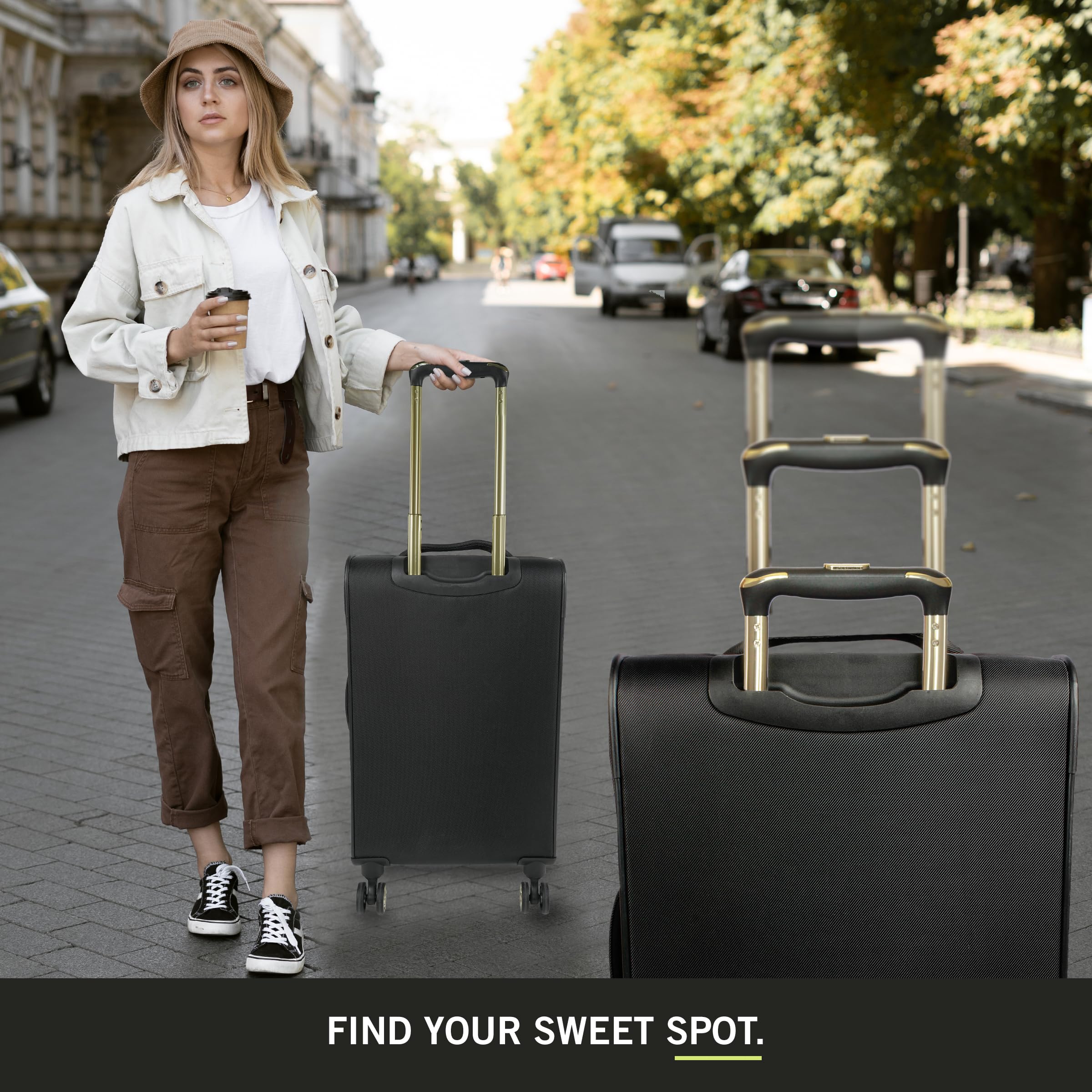 Kenneth Cole REACTION Chelsea Chevron Quilted 3-Piece Luggage Set (20