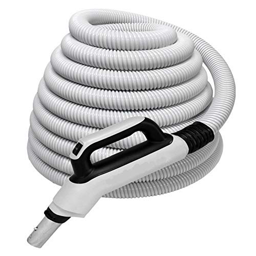 Beam 50 Foot Replacement Central Vacuum Hose with Pigtail - Durable & Flexible for Whole-House Cleaning - Perfect for Hardwood Floors, Carpets & Pet Hair Removal