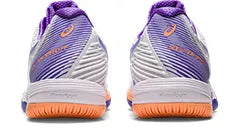 Asics Women's Solution Speed FF 2 Tennis Shoes - White/Amethyst - Lightweight & Breathable for Competitive Play | Perfect for Court Matches & Training Sessions
