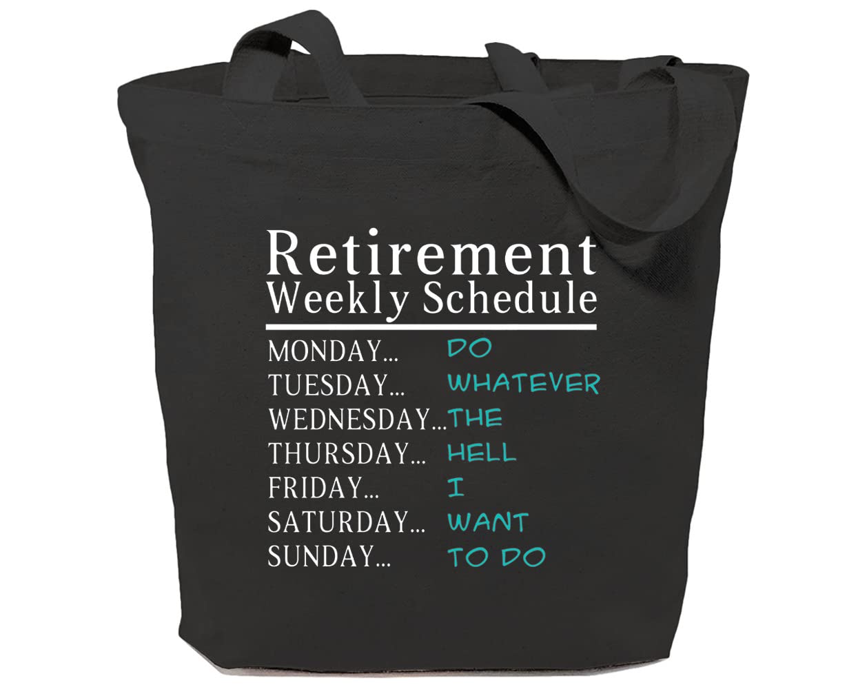Funny Retirement Gift Tote Bag for Women - Reusable Shopping & Beach Bag for Travel & Groceries