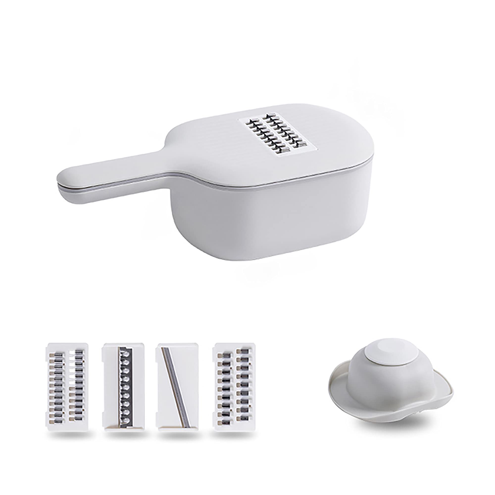 Anvirtue Multi-Functional Vegetable Chopper - Onion Slicer, Dicer & Grater for Kitchen - Perfect for Salads & Meal Prep (Grey Blue)