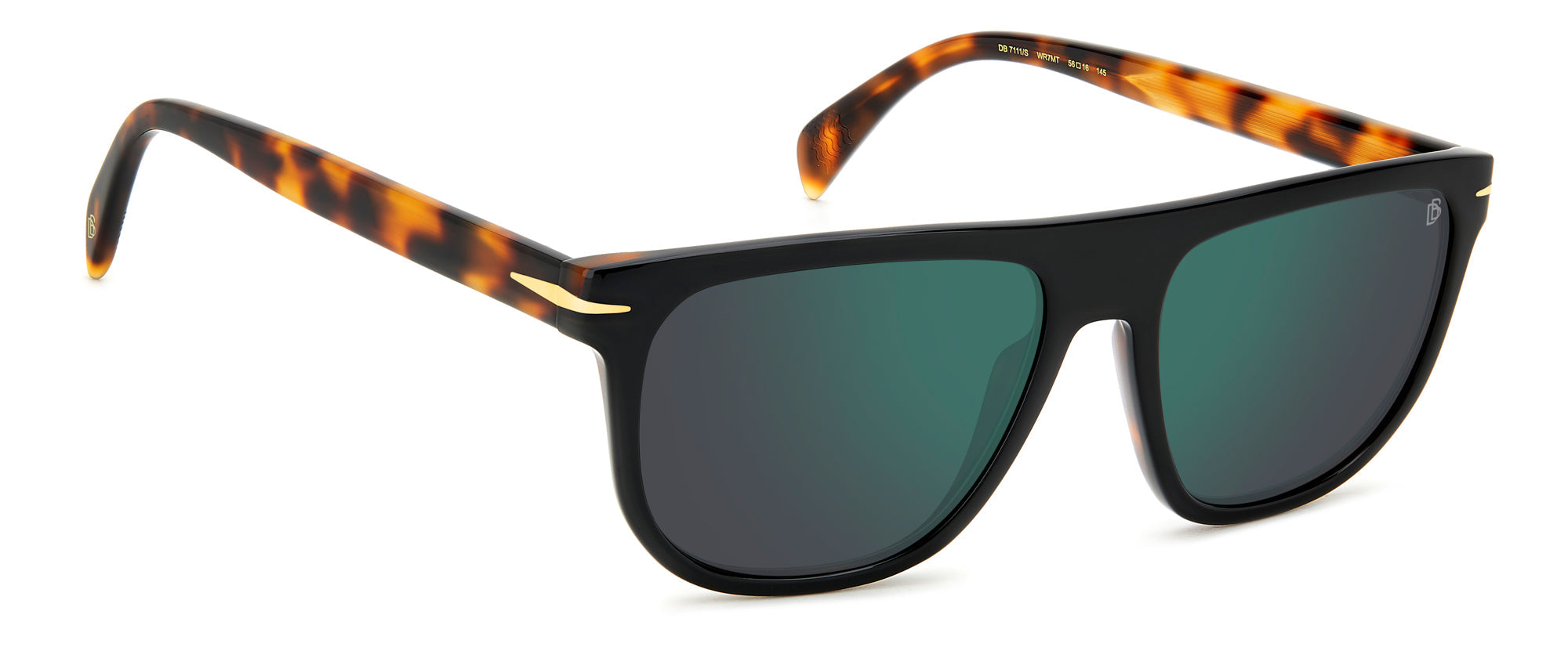 David Beckham DB7111/S Sunglasses - Polarized Aviator Style for Men & Women - Perfect for Driving, Travel & Outdoor Activities