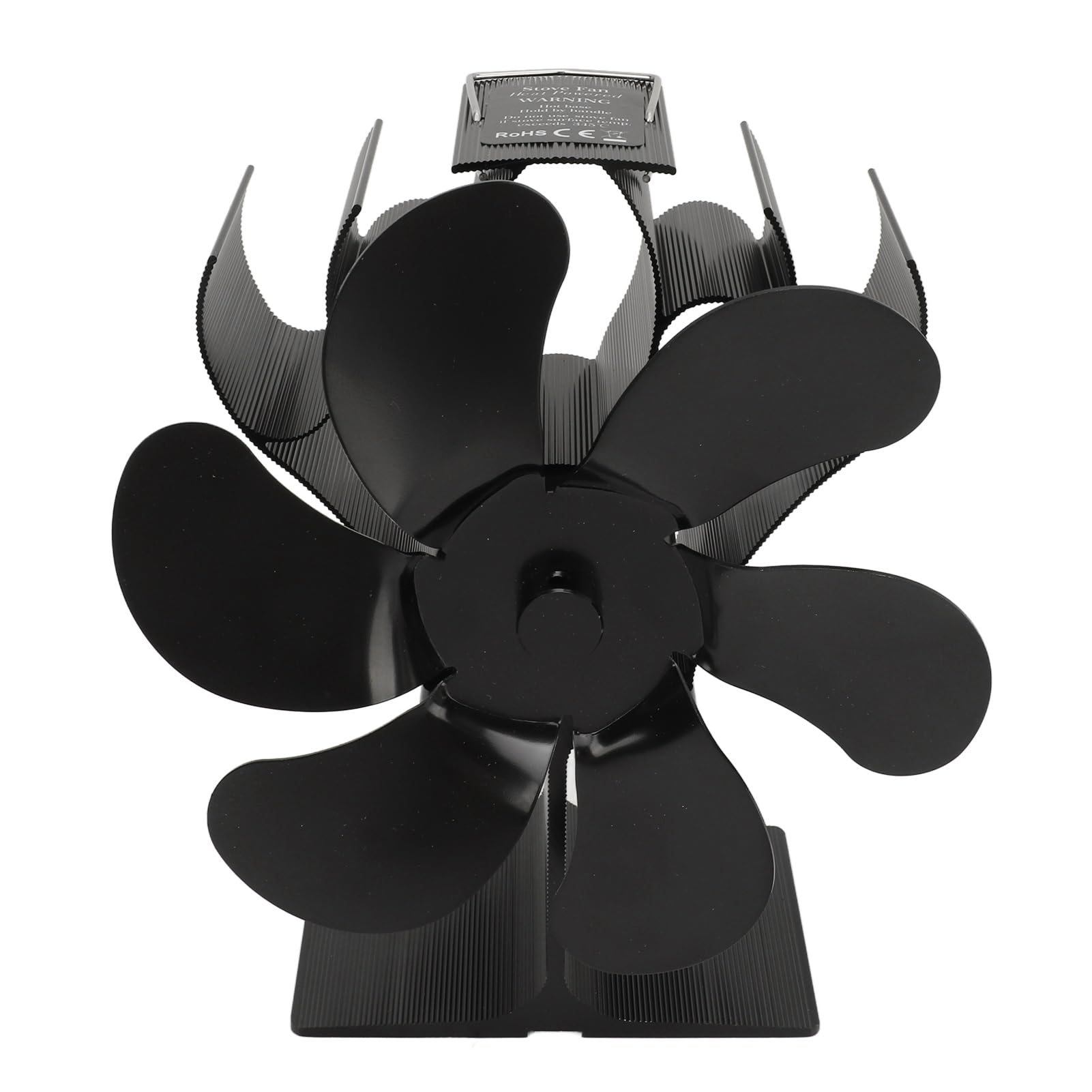 Wood Stove Fan Heat Powered - Ultra Quiet 6 Blade Non-Electric Fireplace Fan, Eco-Friendly Mini Aluminum Stove Top Thermal Fan for Wood Burning Stoves & Gas Fireplaces - Perfect for Home Heating, Cabin Warmth & Energy Efficiency
