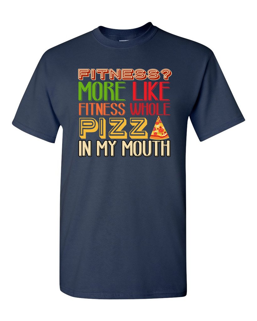 Funny Fitness Whole Pizza T-Shirt for Adults - Gym Humor Workout Tee - Perfect for Gym, Pizza Lovers & Fitness Enthusiasts