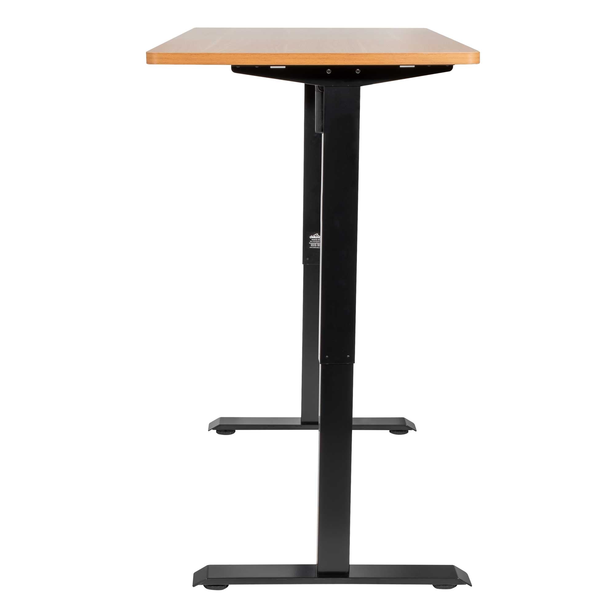 Premium Oak Electric Adjustable Height Standing Desk with Memory Presets - 55