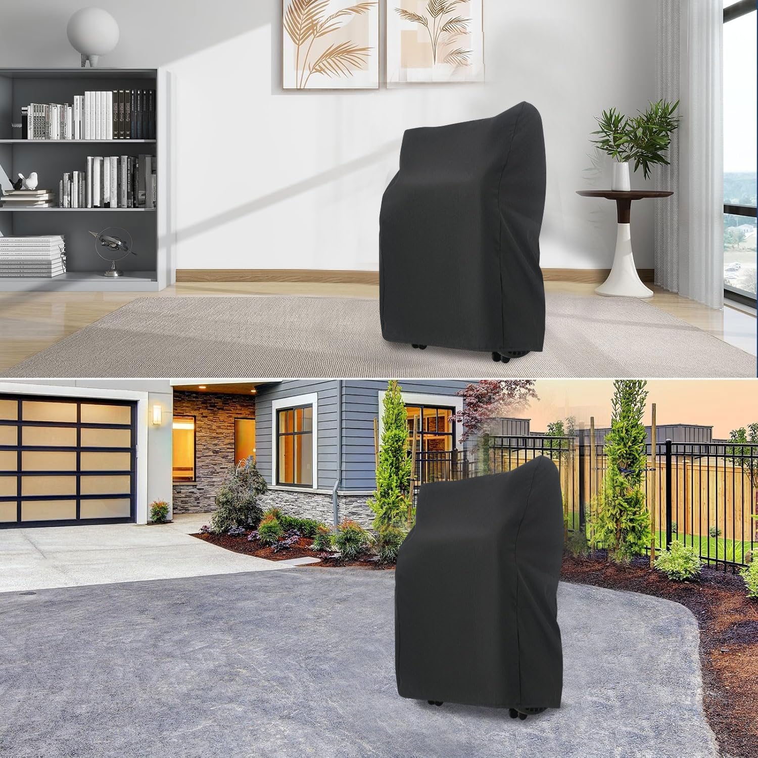 Waterproof Electric Wheelchair Cover for Travel - Universal Fit for 3 & 4 Wheel Mobility Scooters - Dust, Rain & Sun Protection - Outdoor Use for Camping, Shopping & Daily Commute